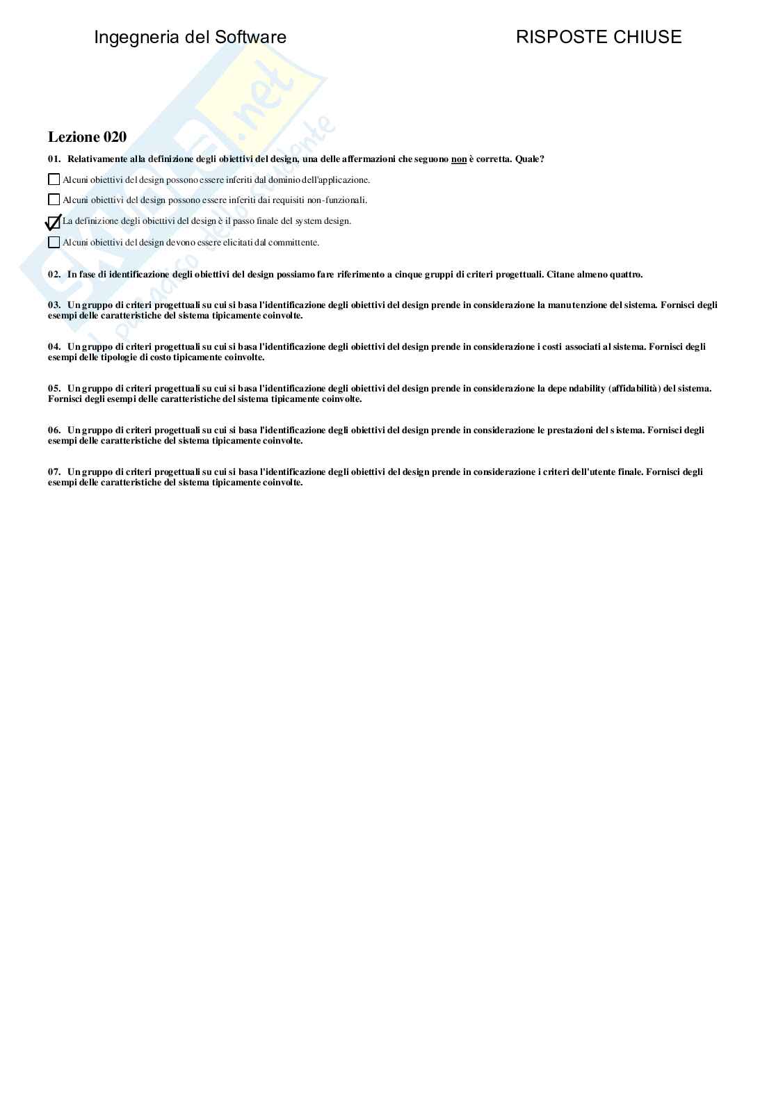 Ingegneria del software - Paniere compilato  Pag. 26