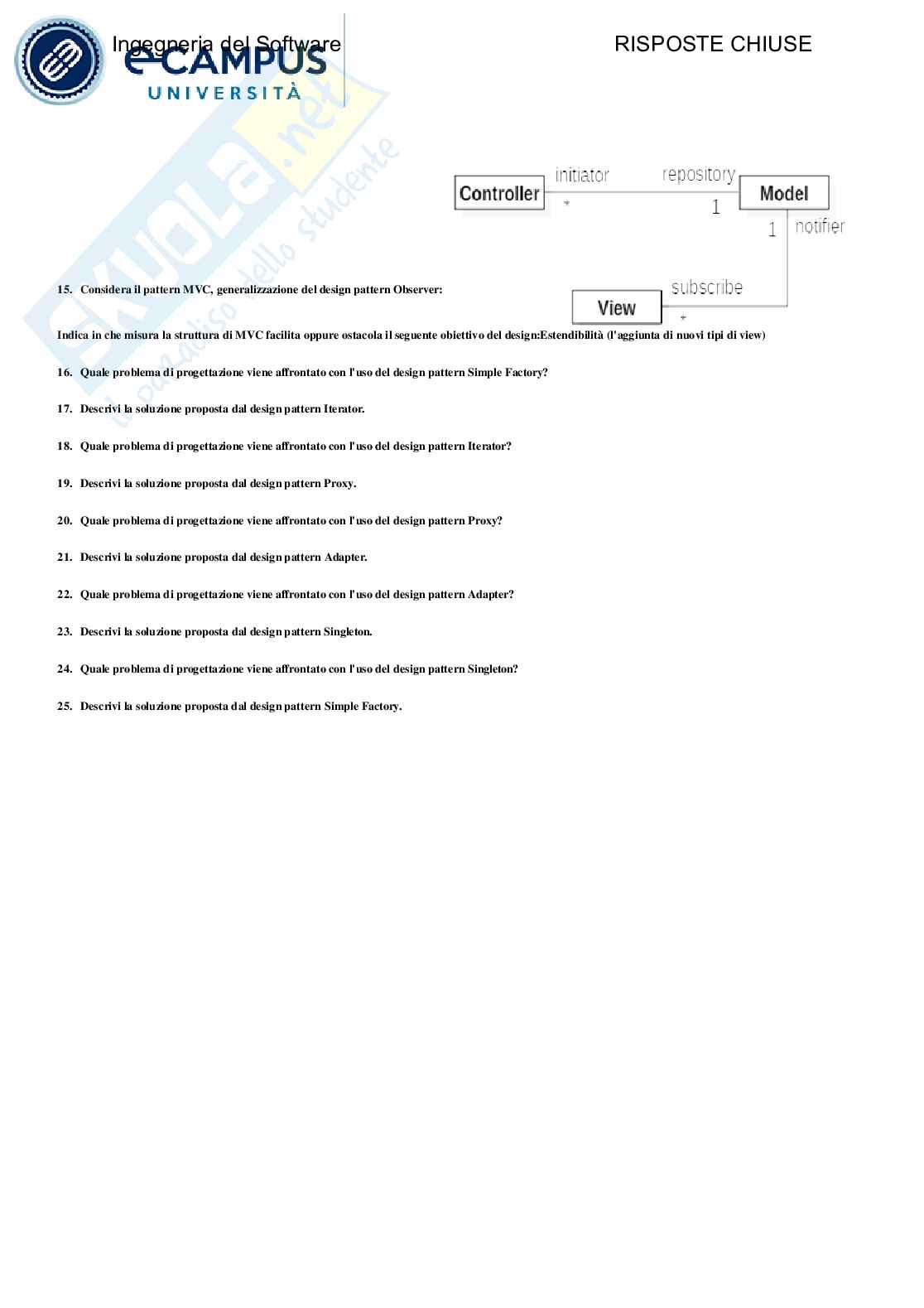 Ingegneria del software - Paniere compilato  Pag. 31