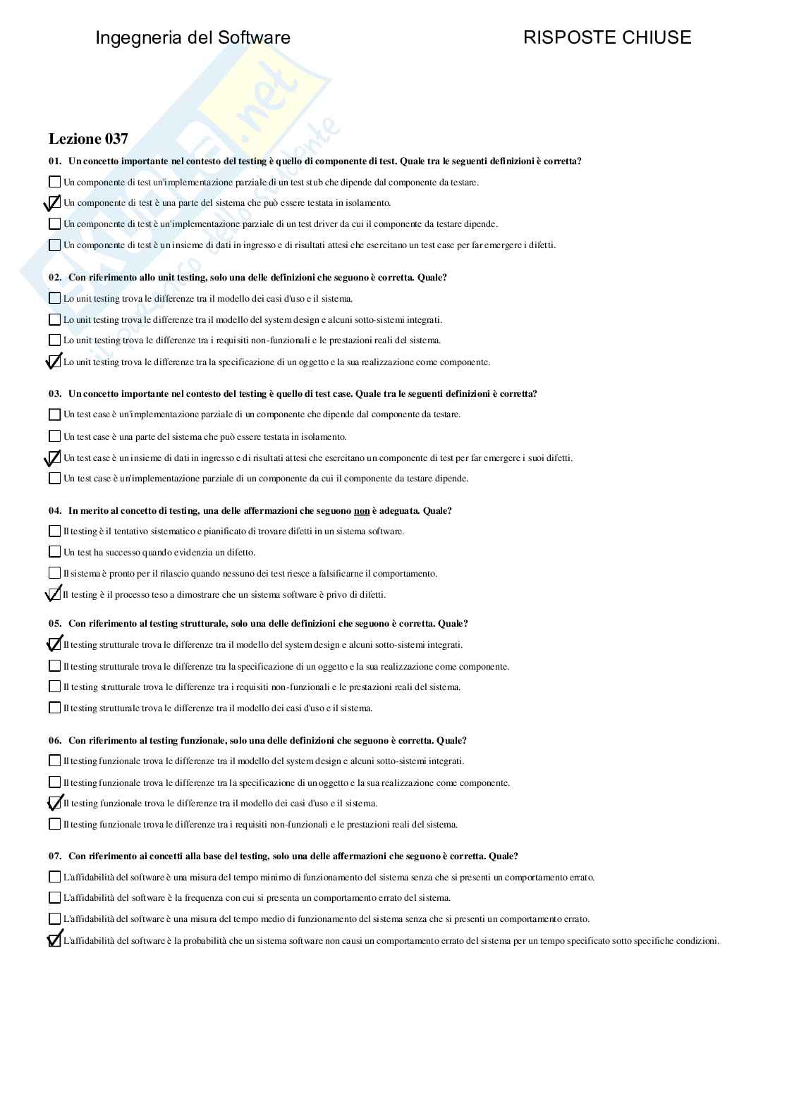 Ingegneria del software - Paniere compilato  Pag. 51