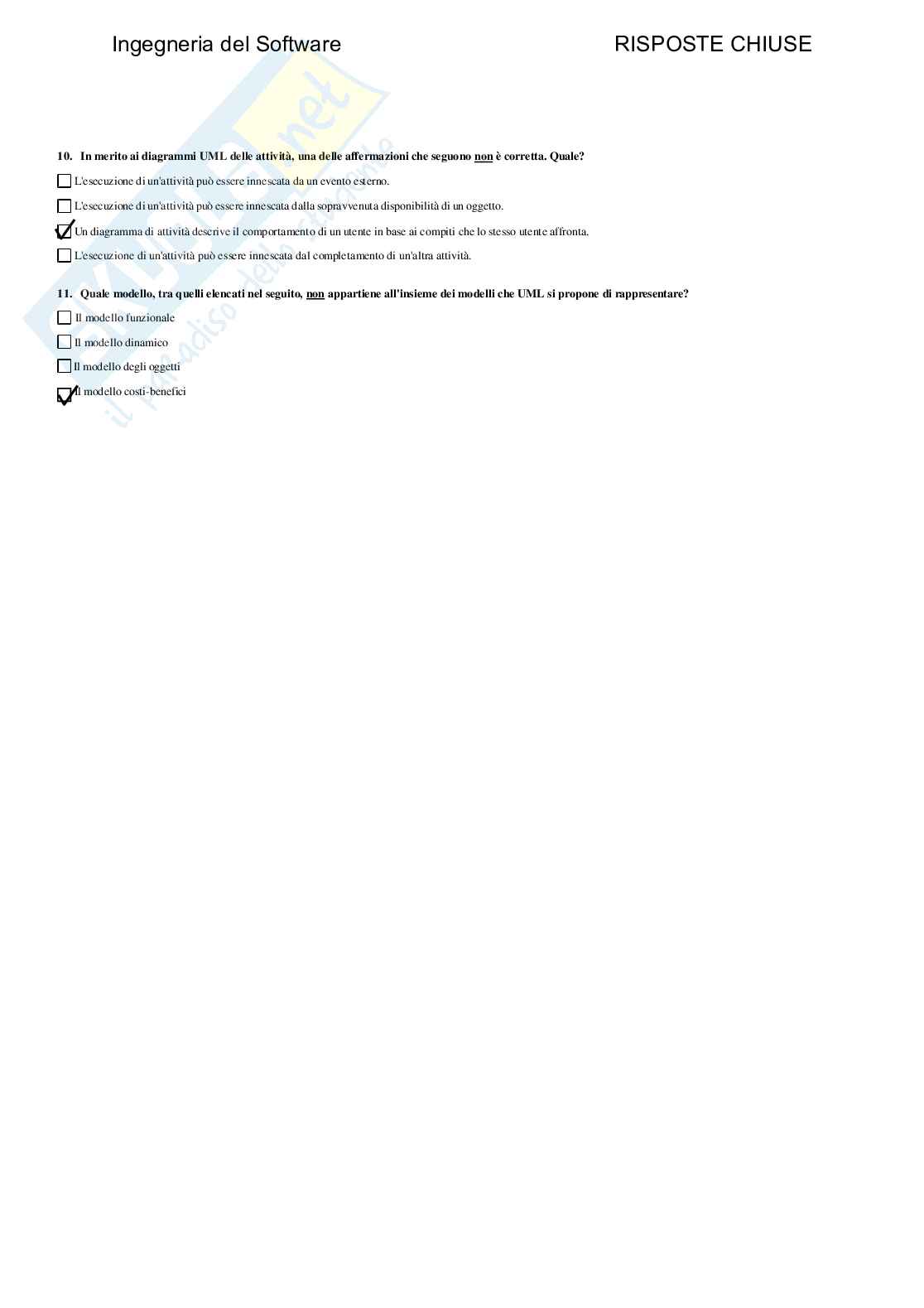 Ingegneria del software - Paniere compilato  Pag. 6