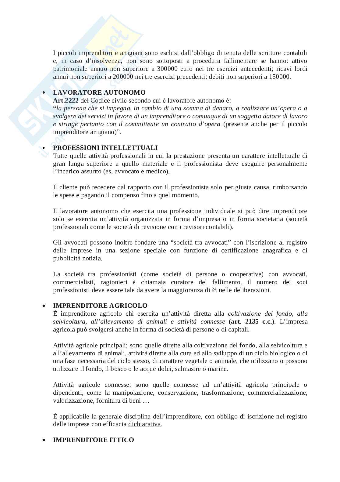 Appunti Diritto commerciale - impresa e società di persone Pag. 11