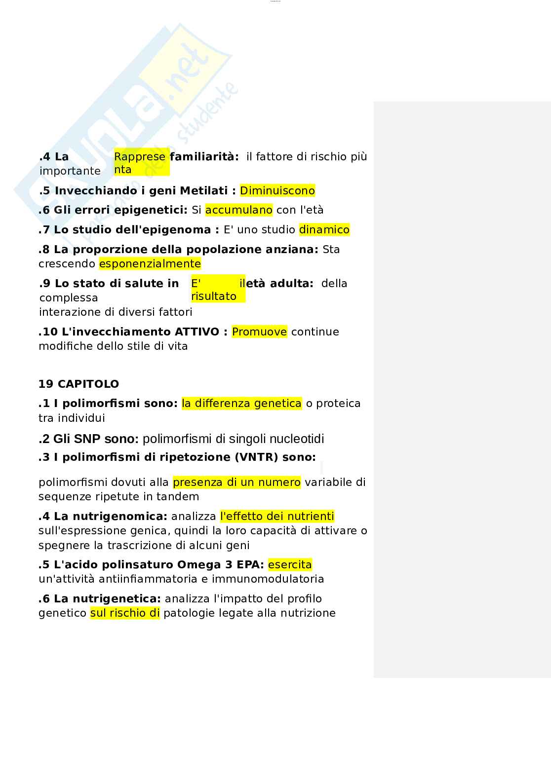 Paniere esame Nutrizione ed Endocrinologia Pag. 16