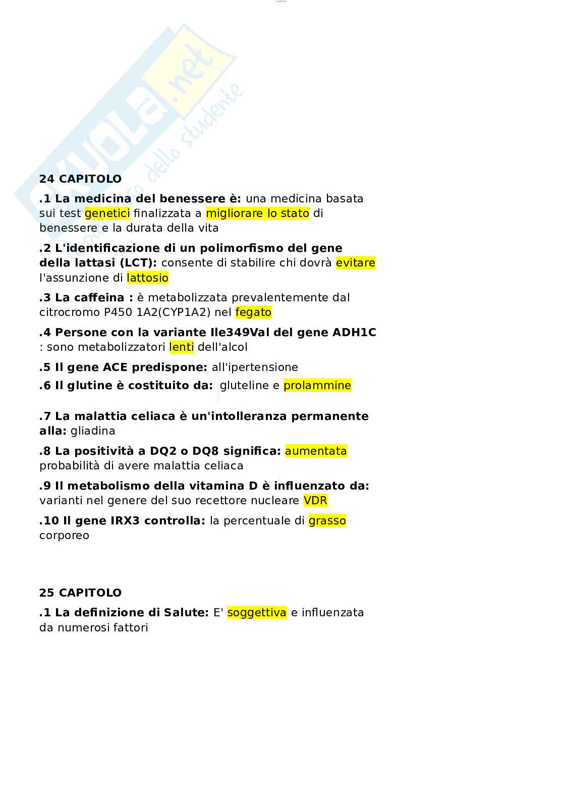 Paniere esame Nutrizione ed Endocrinologia Pag. 21