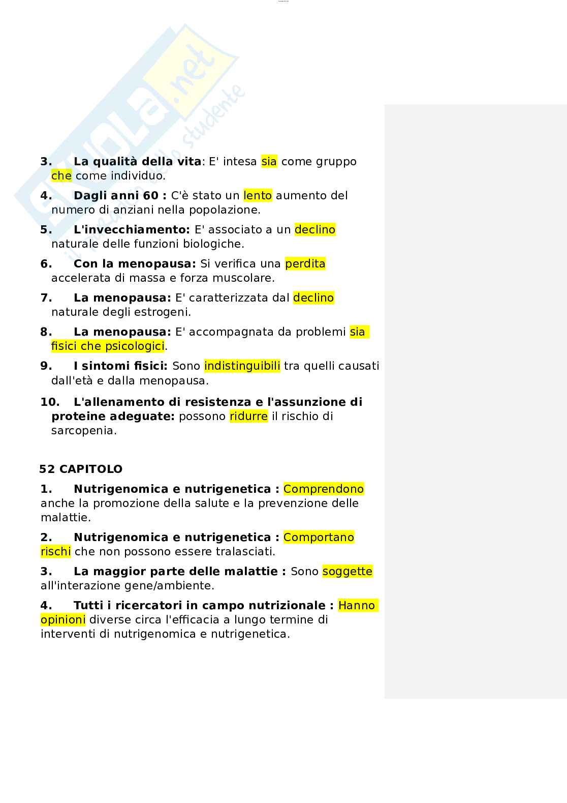 Paniere esame Nutrizione ed Endocrinologia Pag. 46