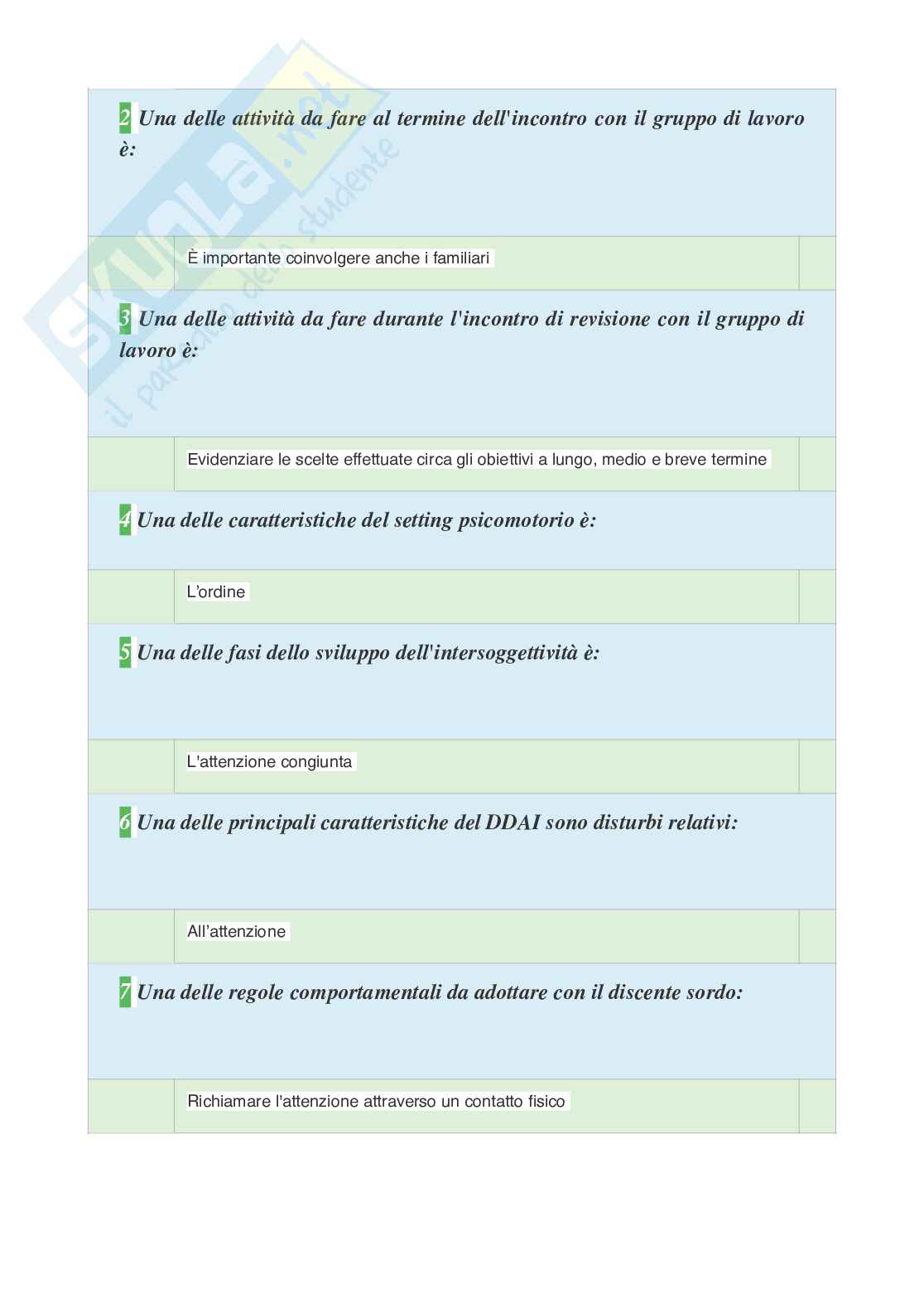 Tutte le 600 domande e risposte esame di Didattica Speciale - 104 Pagine - aggiornate a Novembre 2022 Pag. 91