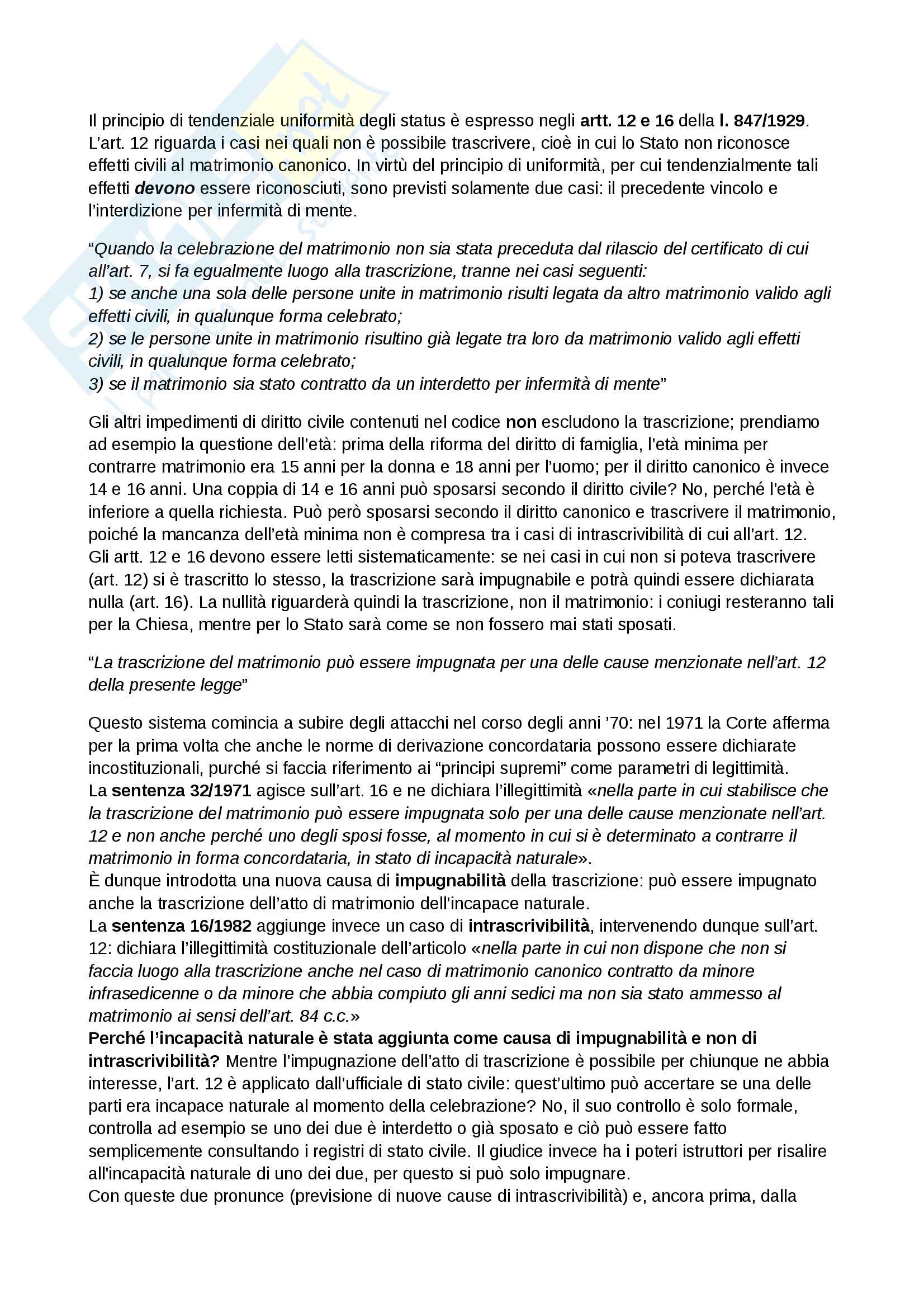 Il matrimonio concordatario Pag. 6