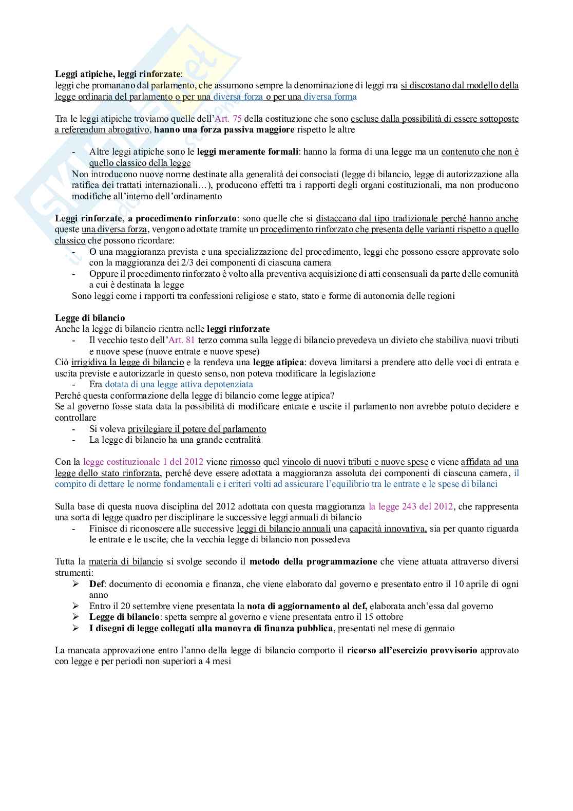 Riassunto esame Diritto pubblico, Prof. Colapietro Carlo, libro consigliato Diritto pubblico per l’economia e gli studi sociali, Colapietro, Barone, Serges Pag. 21