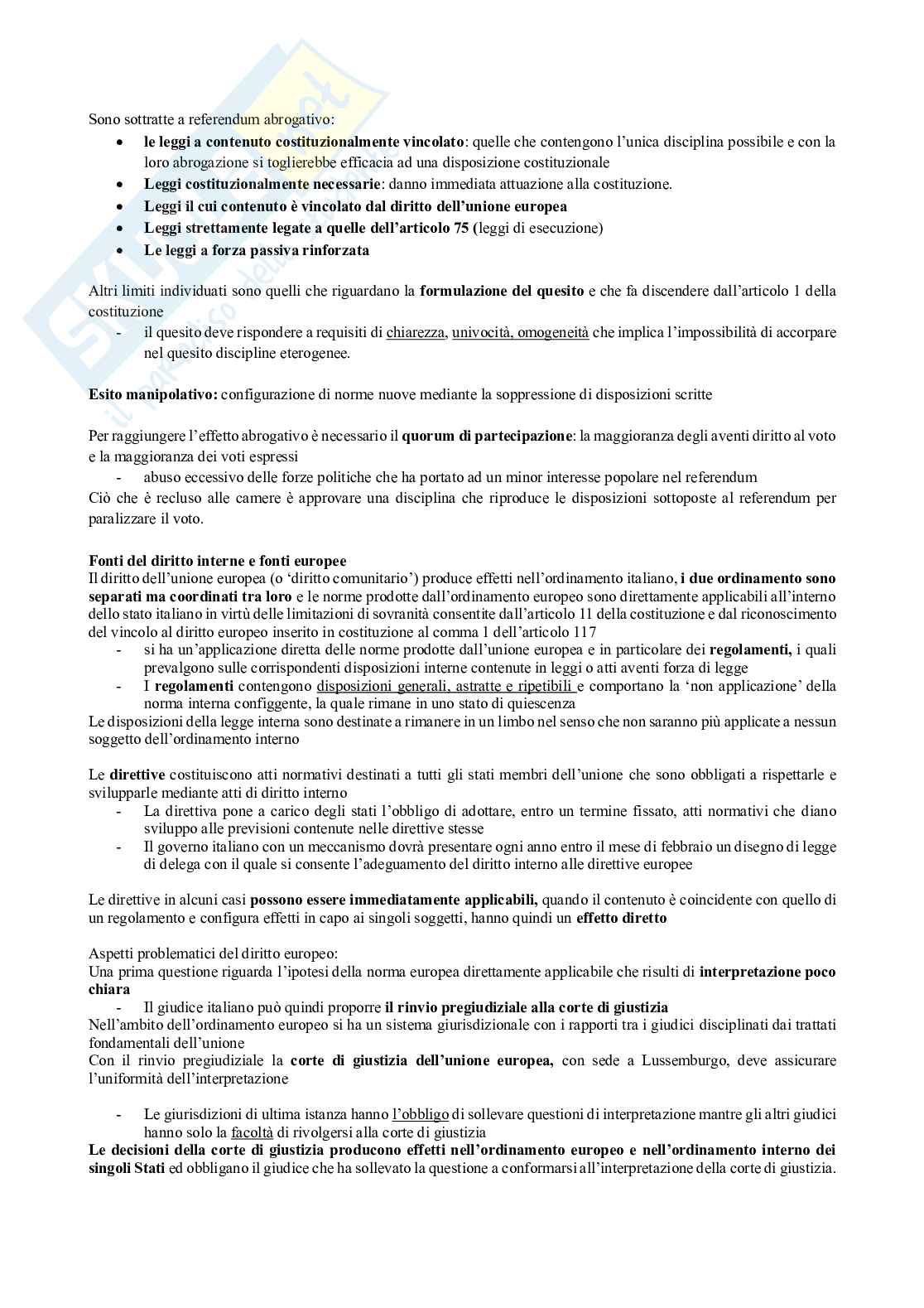Riassunto esame Diritto pubblico, Prof. Colapietro Carlo, libro consigliato Diritto pubblico per l’economia e gli studi sociali, Colapietro, Barone, Serges Pag. 26
