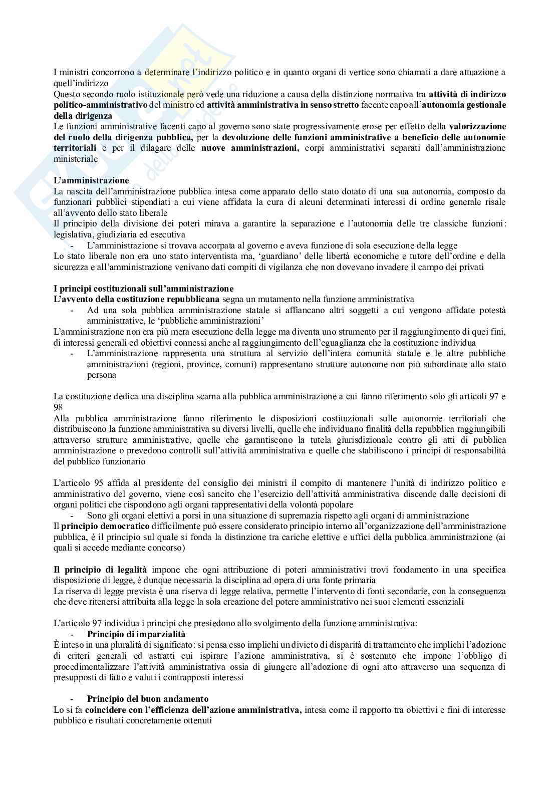 Riassunto esame Diritto pubblico, Prof. Colapietro Carlo, libro consigliato Diritto pubblico per l’economia e gli studi sociali, Colapietro, Barone, Serges Pag. 46