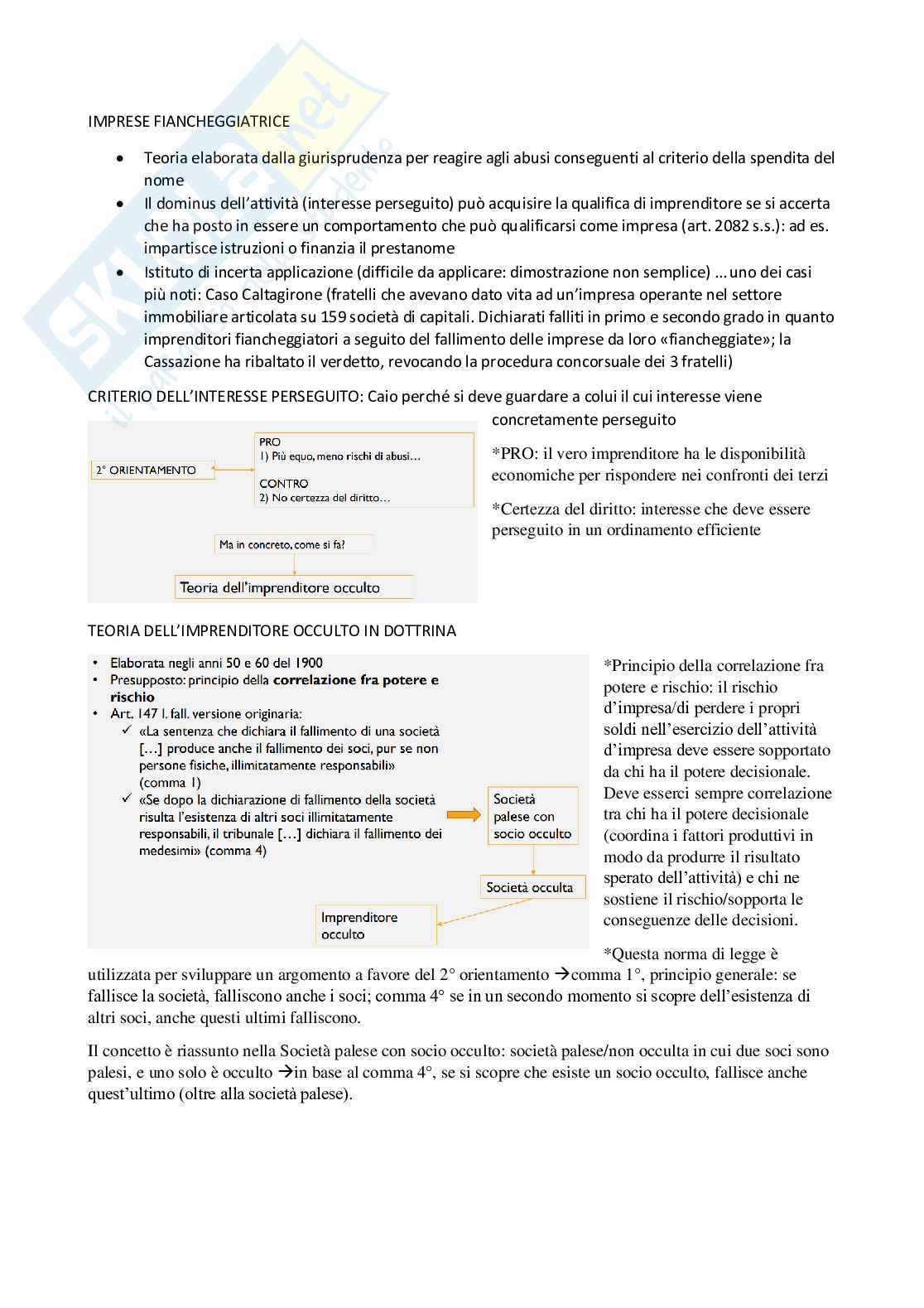 Riassunto esame Diritto commerciale, Prof. Ballerini Giulia, libro consigliato Manuale di diritto commerciale, Marco Cian Pag. 16