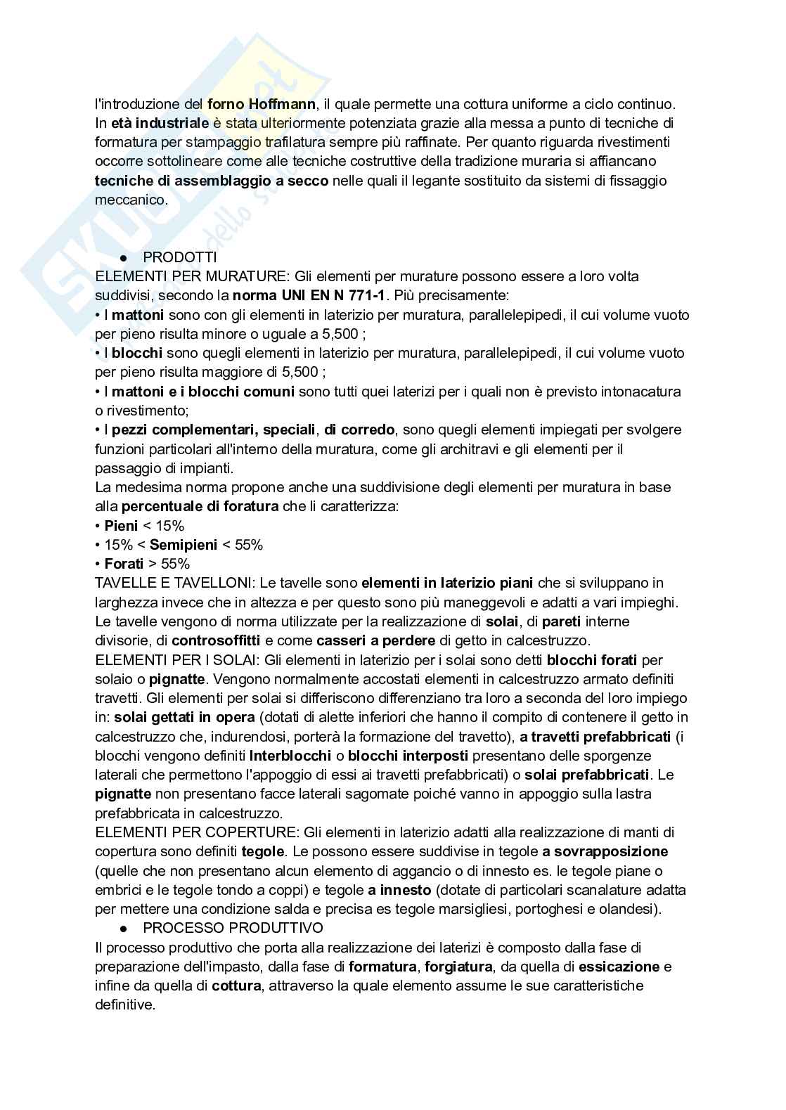 Riassunto esame Fondamenti di tecnologia dell'architettura, Prof. Battistella Alessio Dionigi, libro consigliato Tecniche e architettura, Campioli, Lavagna Pag. 16