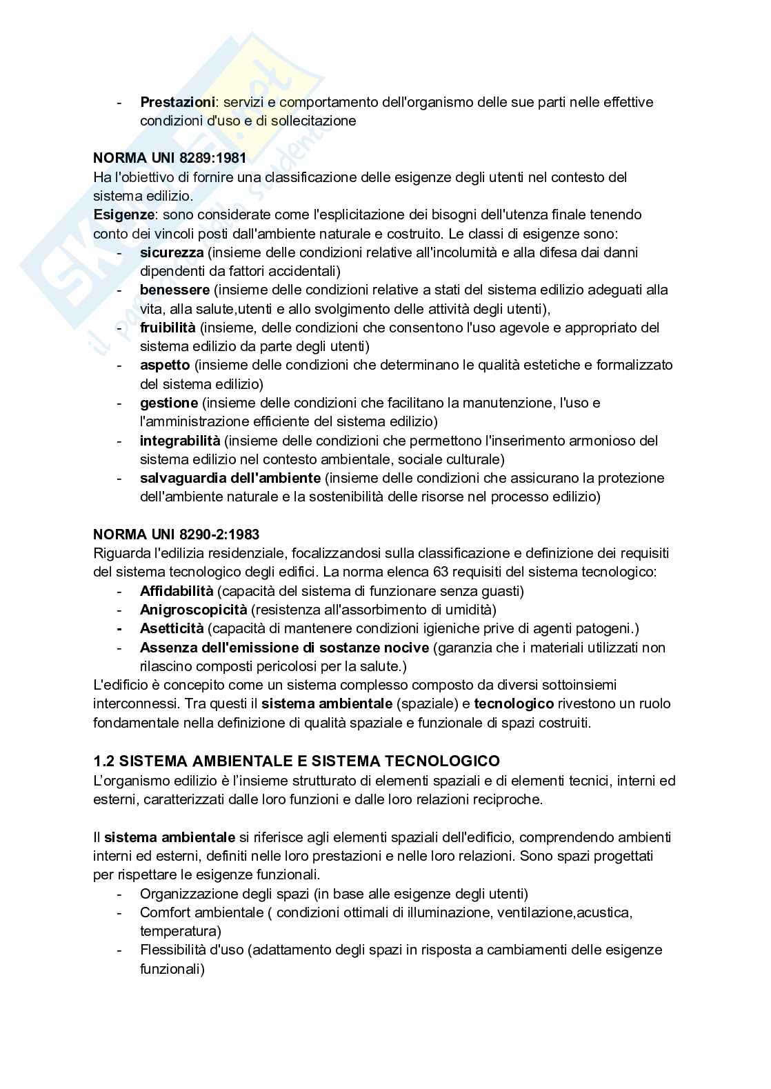 Riassunto esame Fondamenti di tecnologia dell'architettura, Prof. Battistella Alessio Dionigi, libro consigliato Tecniche e architettura, Campioli, Lavagna Pag. 2