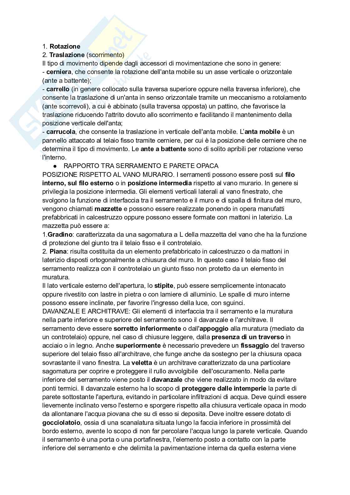 Riassunto esame Fondamenti di tecnologia dell'architettura, Prof. Battistella Alessio Dionigi, libro consigliato Tecniche e architettura, Campioli, Lavagna Pag. 61