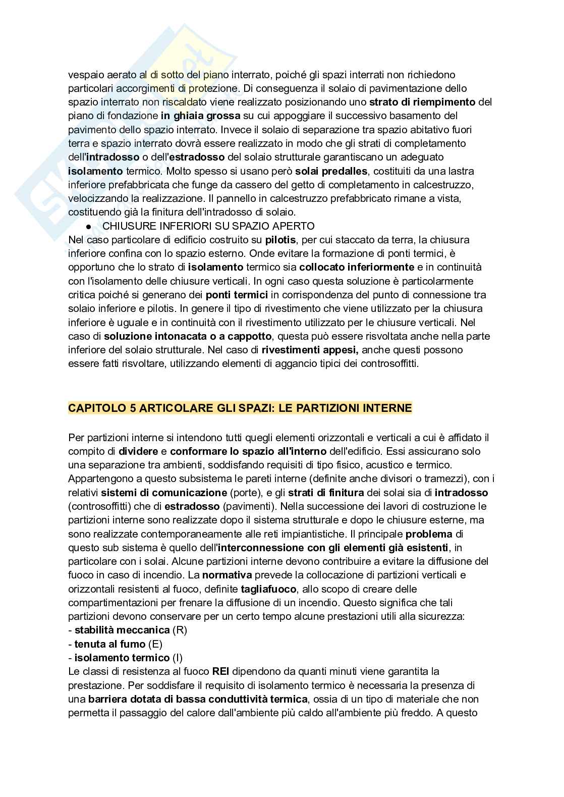 Riassunto esame Fondamenti di tecnologia dell'architettura, Prof. Battistella Alessio Dionigi, libro consigliato Tecniche e architettura, Campioli, Lavagna Pag. 71