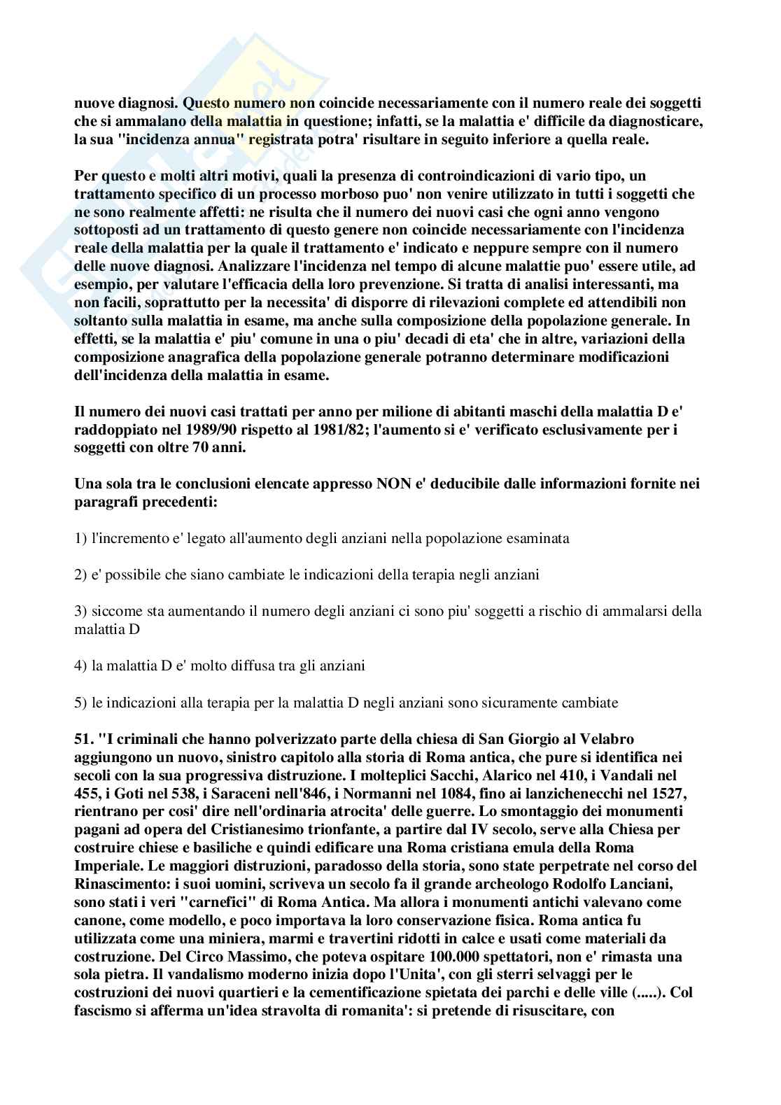 1997 Veterinaria:  test di ammissione Pag. 16