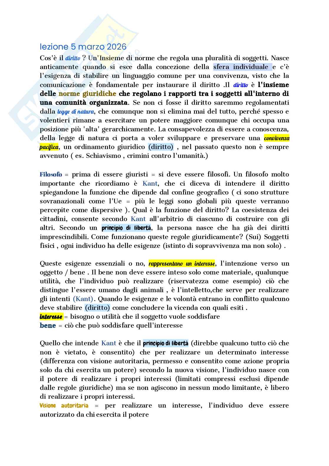 Riassunto esame Diritto del Lavoro ed Elementi di Previdenza Sociale, Prof. Quadri Enrico, libro consigliato Diritto privato, Bocchini, Quadri Pag. 1
