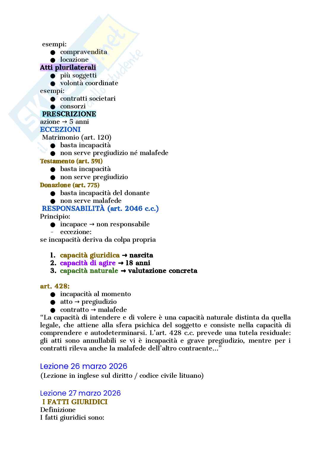 Riassunto esame Diritto del Lavoro ed Elementi di Previdenza Sociale, Prof. Quadri Enrico, libro consigliato Diritto privato, Bocchini, Quadri Pag. 36