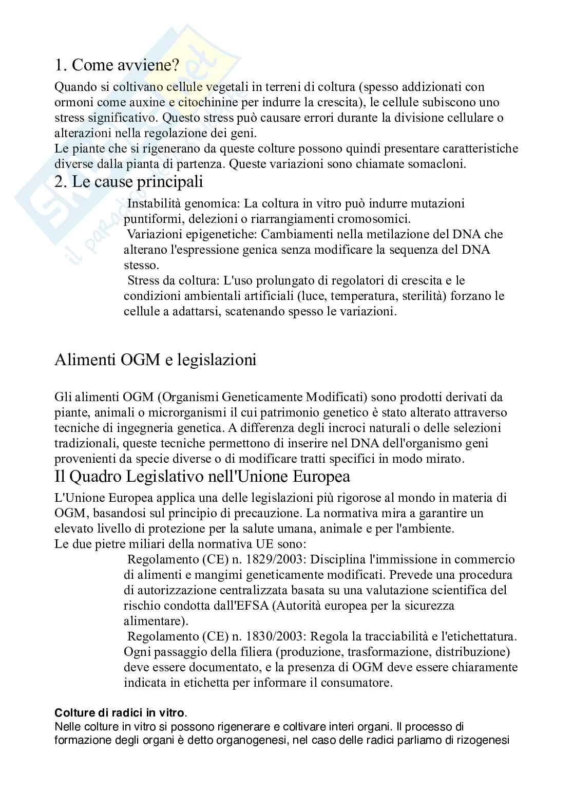 Biotecnologie vegetali  Pag. 2
