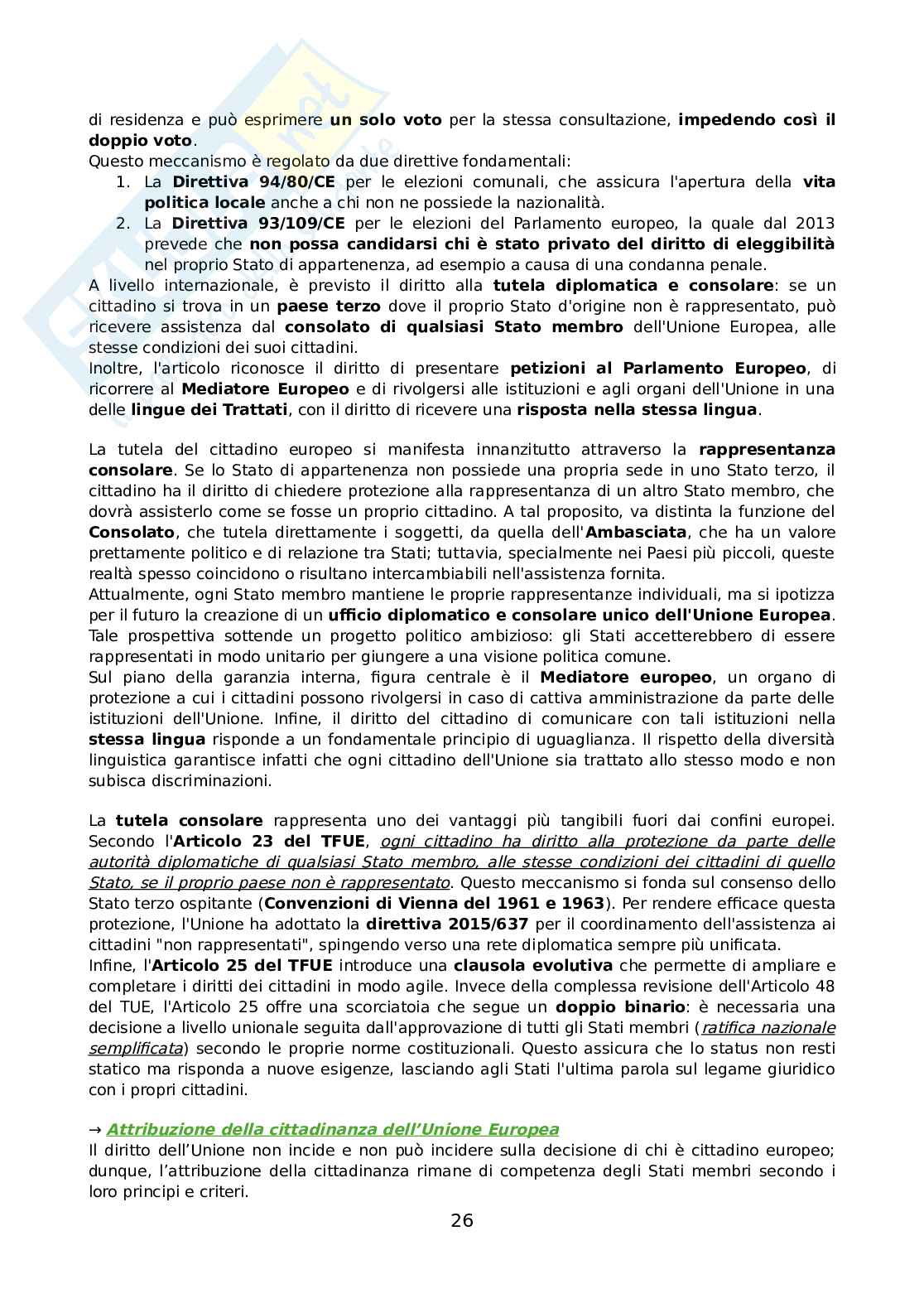 Riassunto esame Diritto dell'Unione Europea, Prof. Adinolfi Adelina, libro consigliato Introduzione al diritto dell'Unione Europea, Gaja, Adinolfi Pag. 26