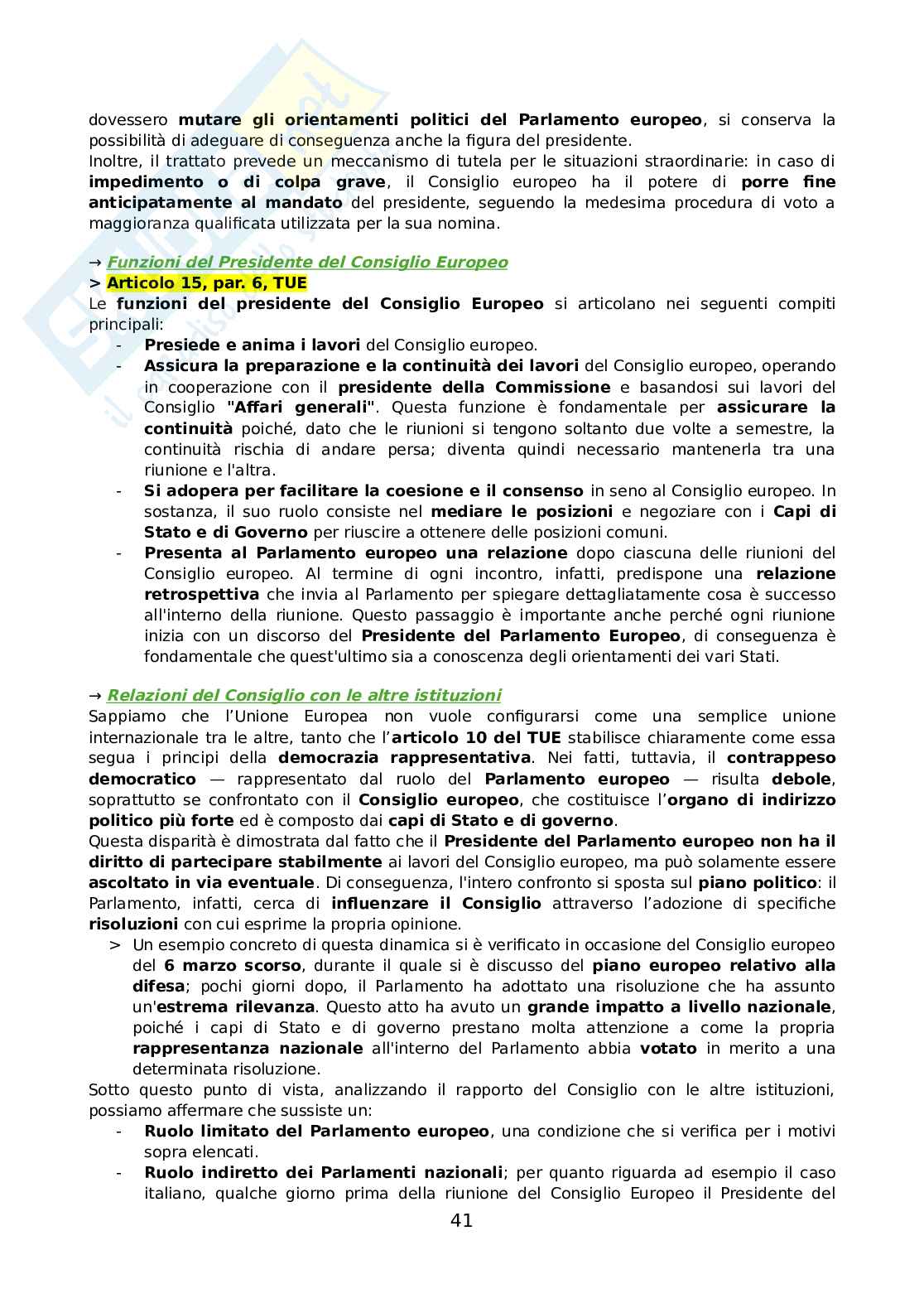 Riassunto esame Diritto dell'Unione Europea, Prof. Adinolfi Adelina, libro consigliato Introduzione al diritto dell'Unione Europea, Gaja, Adinolfi Pag. 41
