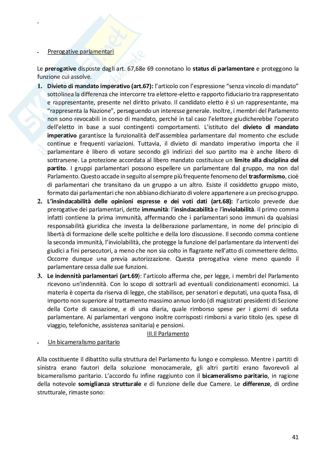 Riassunto esame Diritto pubblico, Prof. Vannini Silvio, libro consigliato Diritto Pubblico, Cesare Pinelli Pag. 41
