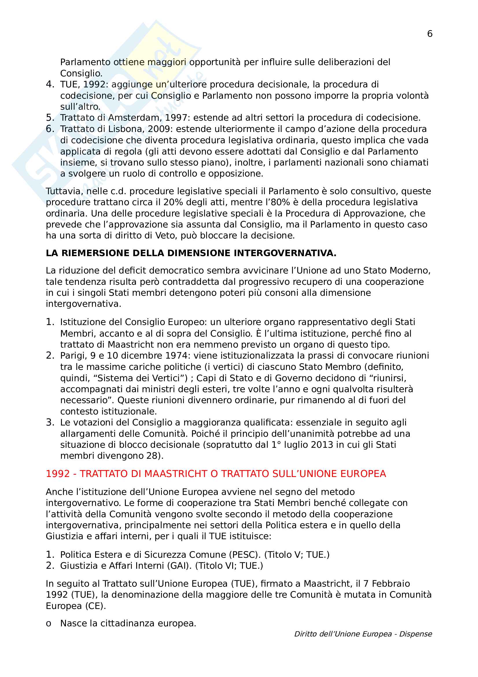 Diritto dell'Unione Europea Pag. 6