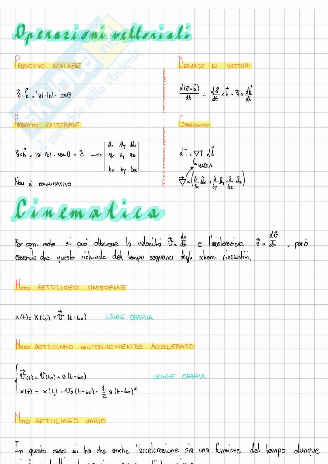 Formulario parte 1 di Fondamenti di fisica sperimentale Pag. 1