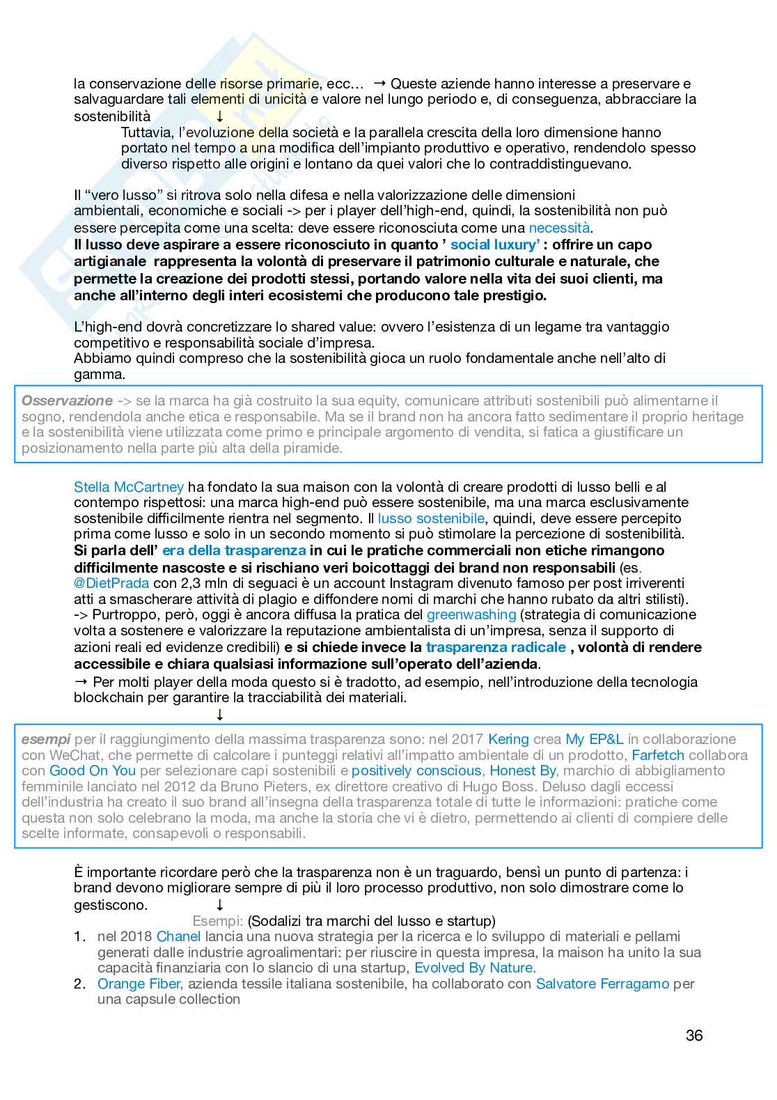 Appunti per l'esame del corso opzionale di Fashion Communication   Pag. 36