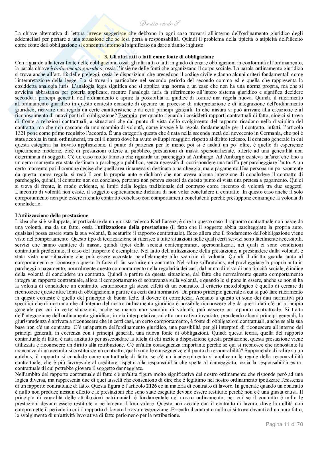 Diritto civile I  Pag. 11