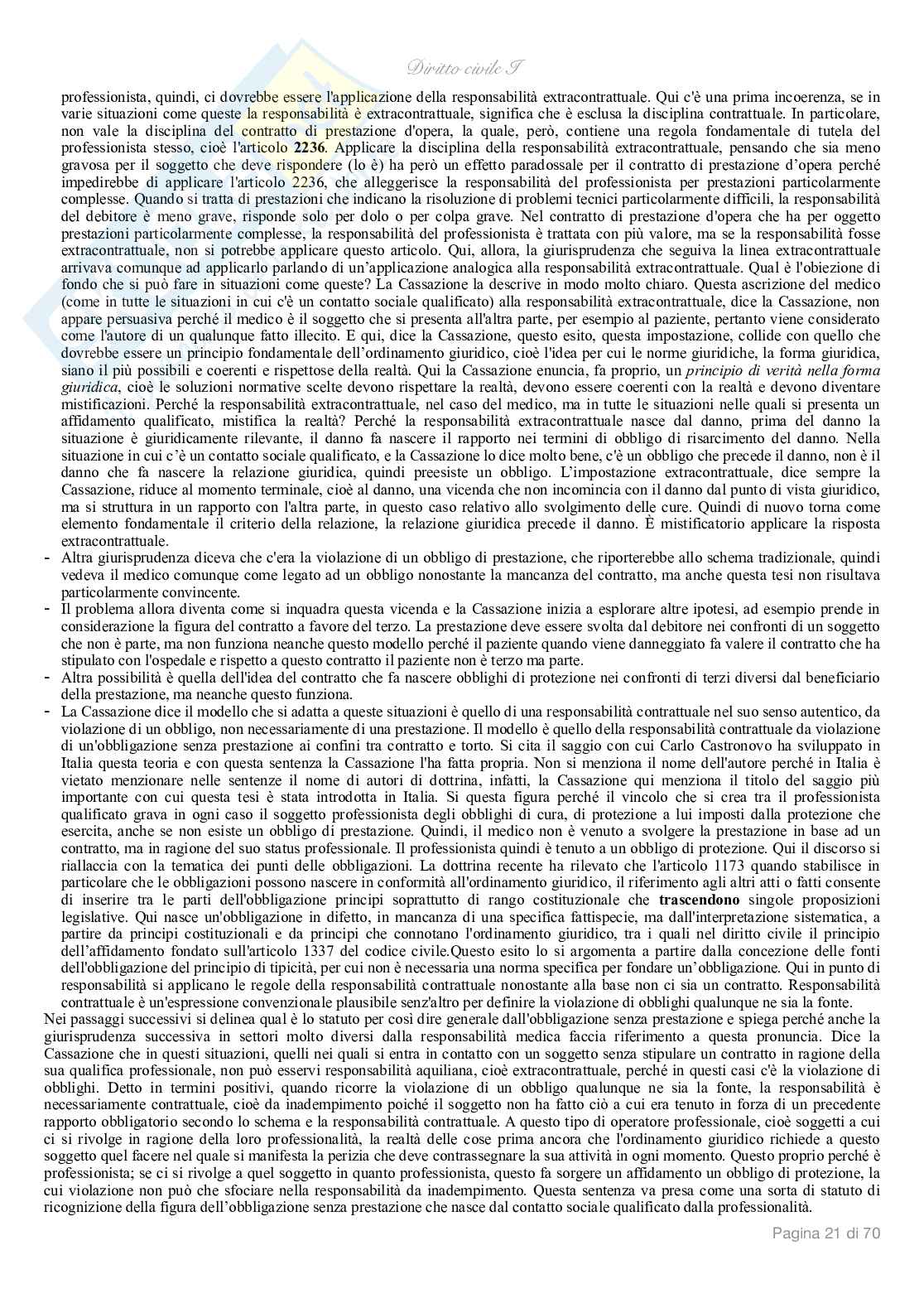 Diritto civile I  Pag. 21