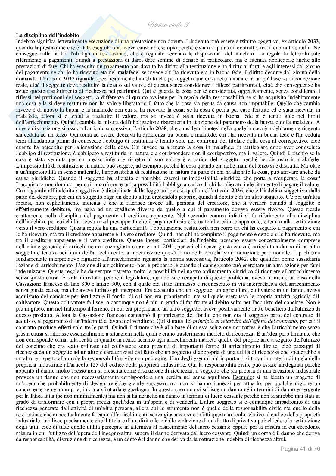 Diritto civile I  Pag. 41