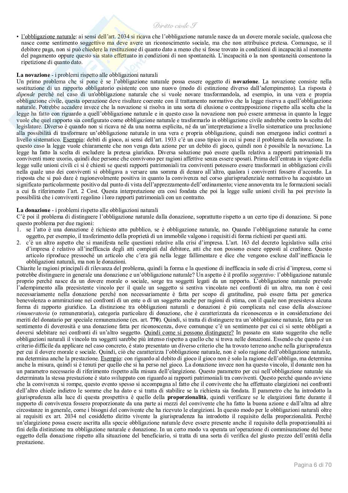 Diritto civile I  Pag. 6