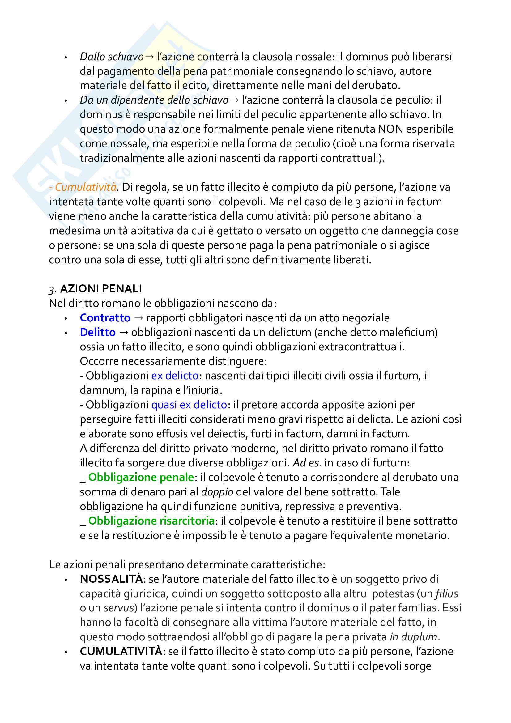 Riassunto esame di Diritto romano 2, prof. Pesaresi, libro consigliato Impresa e responsabilità a Roma nell'età commerciale, Serrao Pag. 21