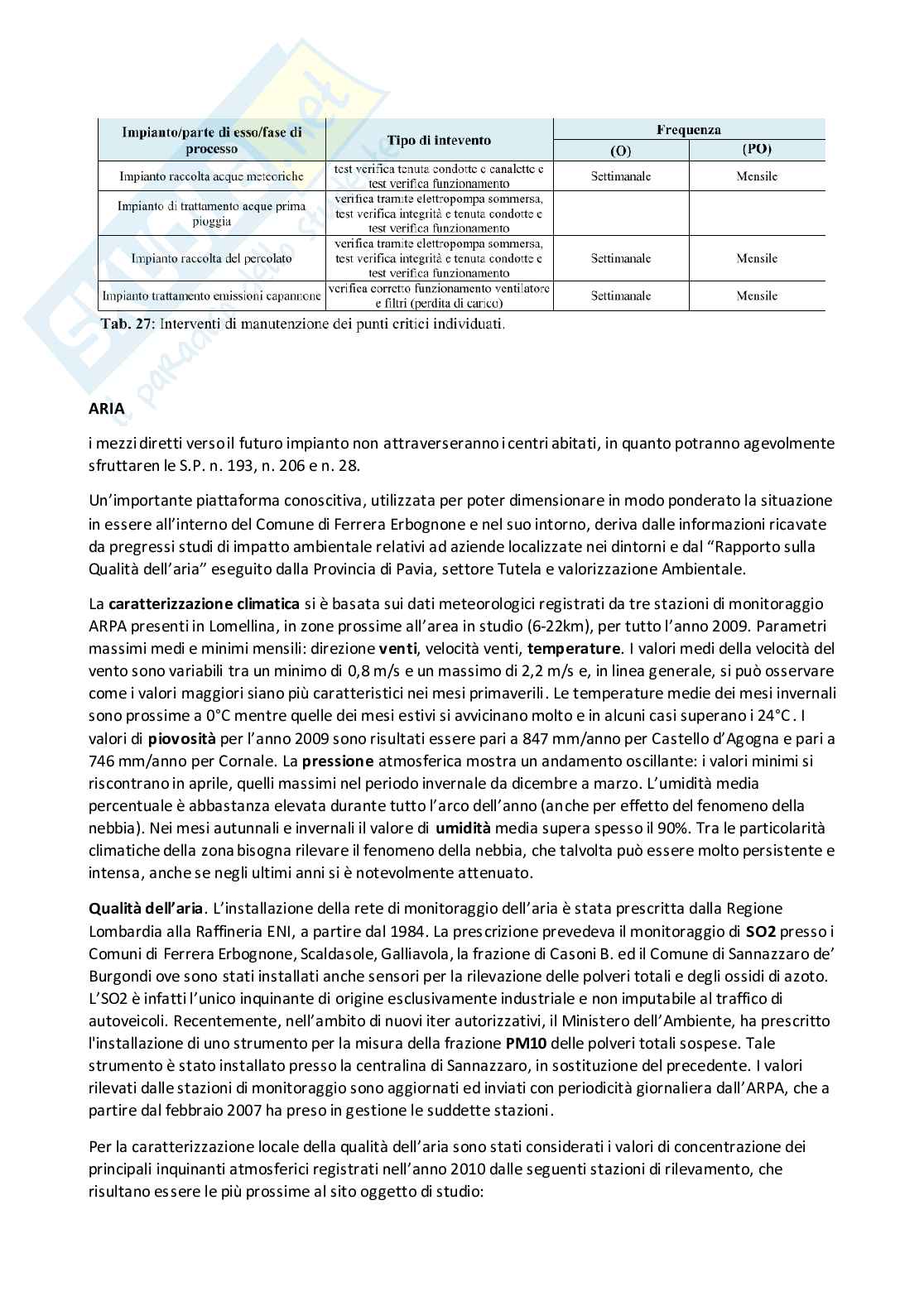 Studio concreto di impatto ambientale Pag. 21