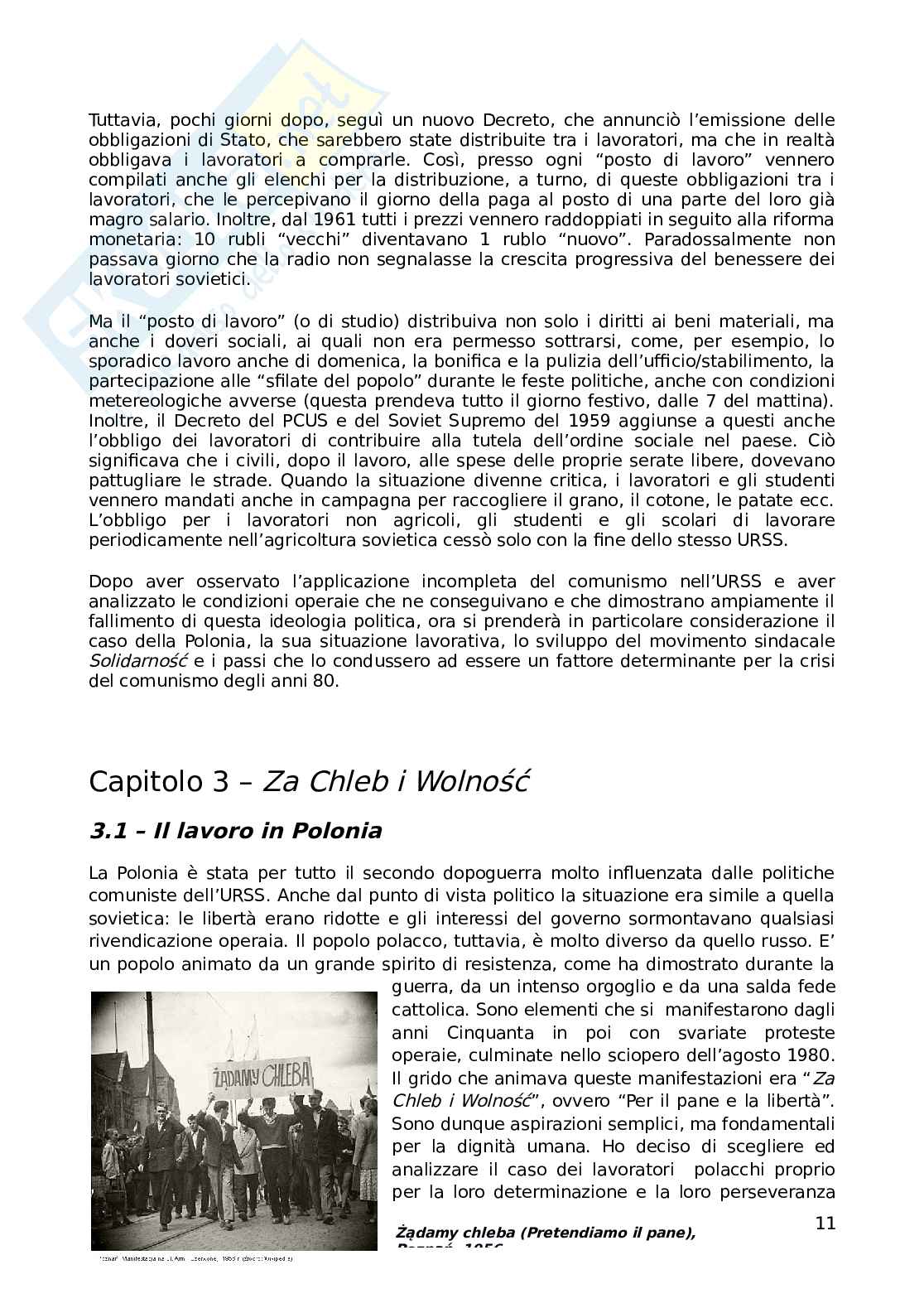 Lavoro e libertà tesina Pag. 11