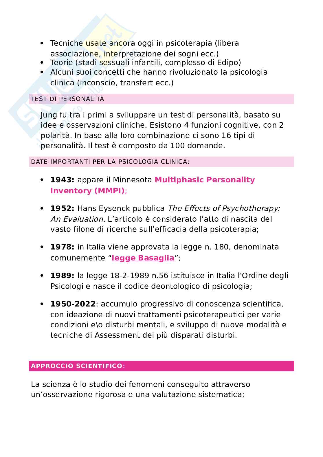 Appunti Psicologia clinica Pag. 2