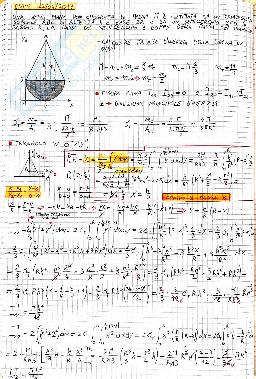 Esercizi Meccanica Razionale