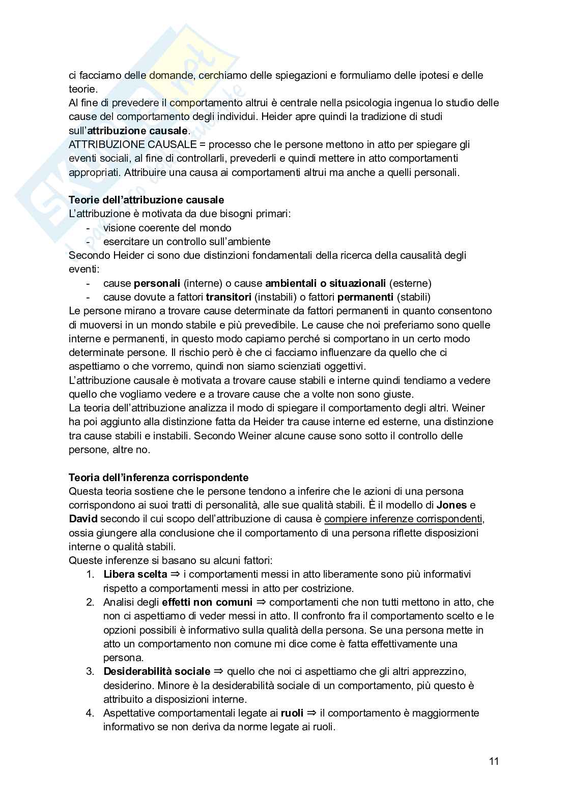 Appunti di Psicologia sociale  Pag. 11