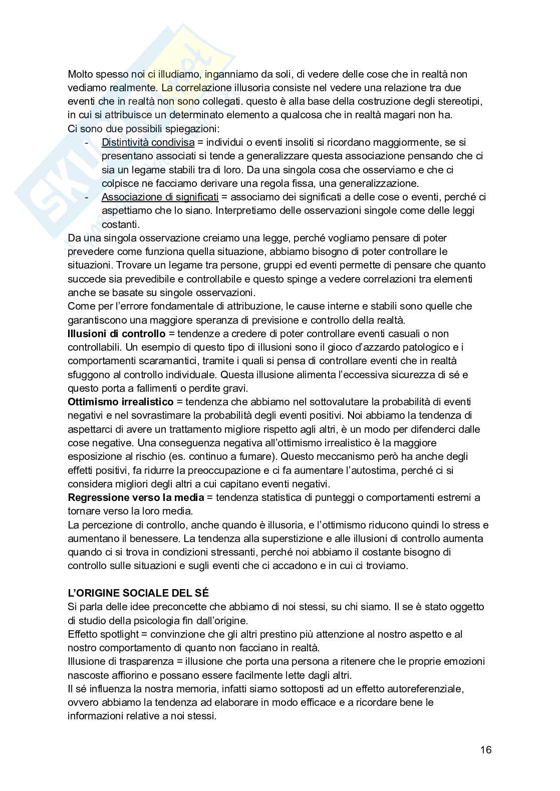 Appunti di Psicologia sociale  Pag. 16
