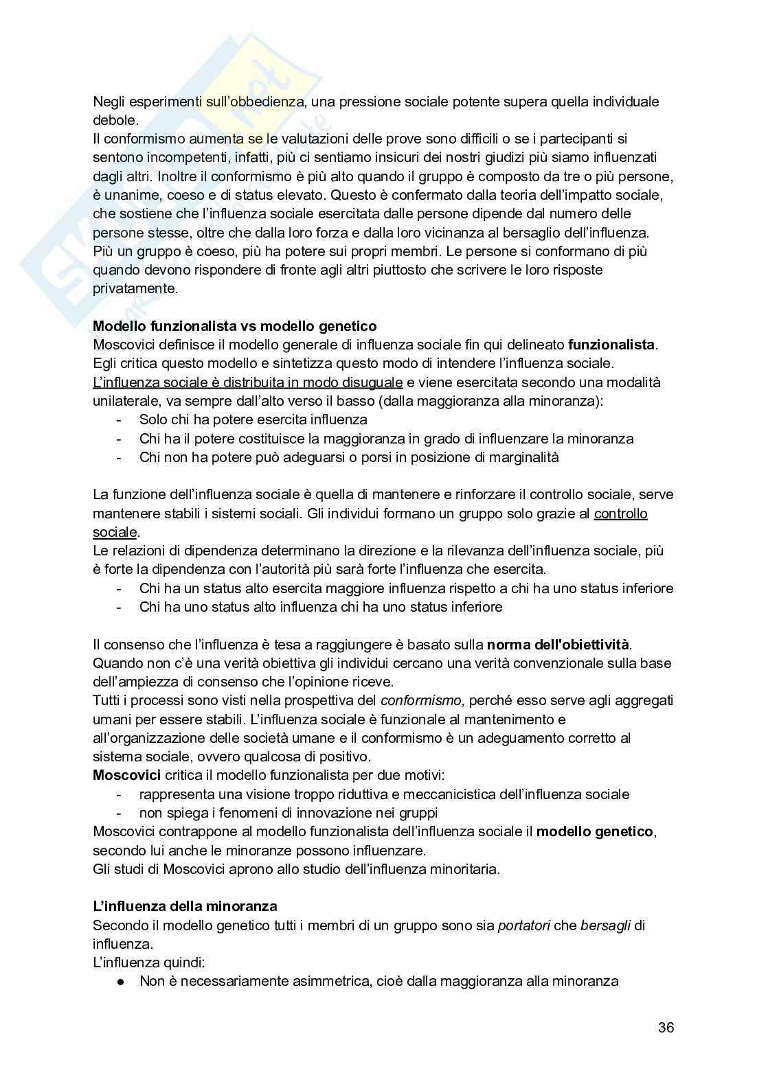Appunti di Psicologia sociale  Pag. 36