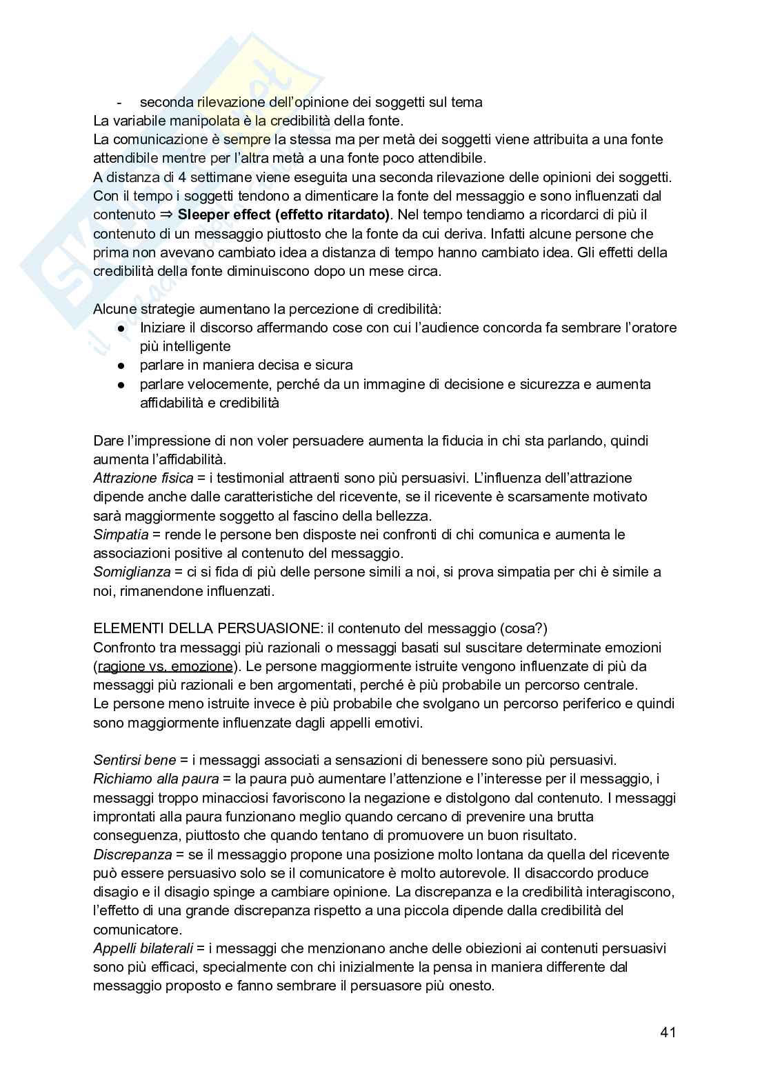 Appunti di Psicologia sociale  Pag. 41