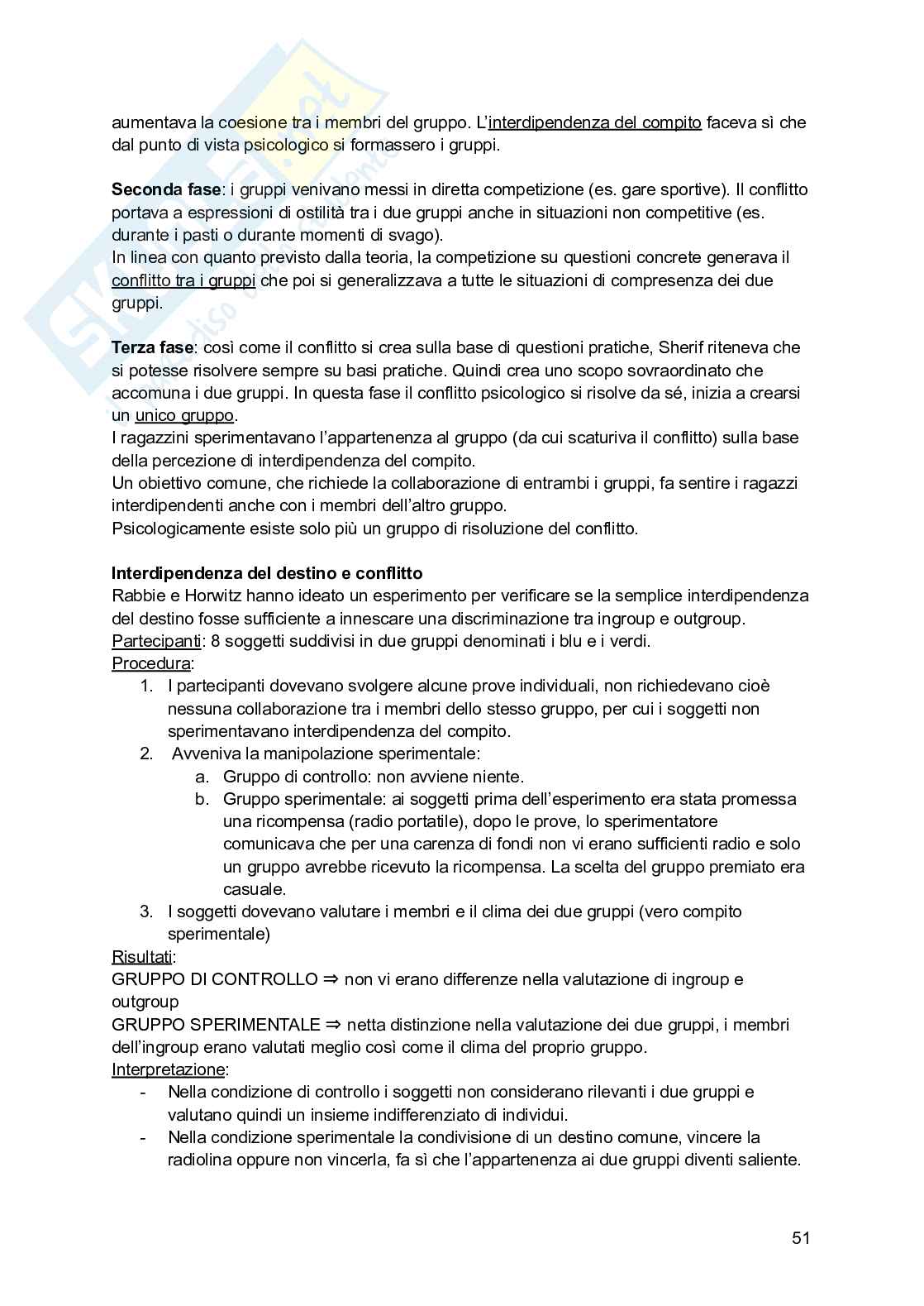 Appunti di Psicologia sociale  Pag. 51