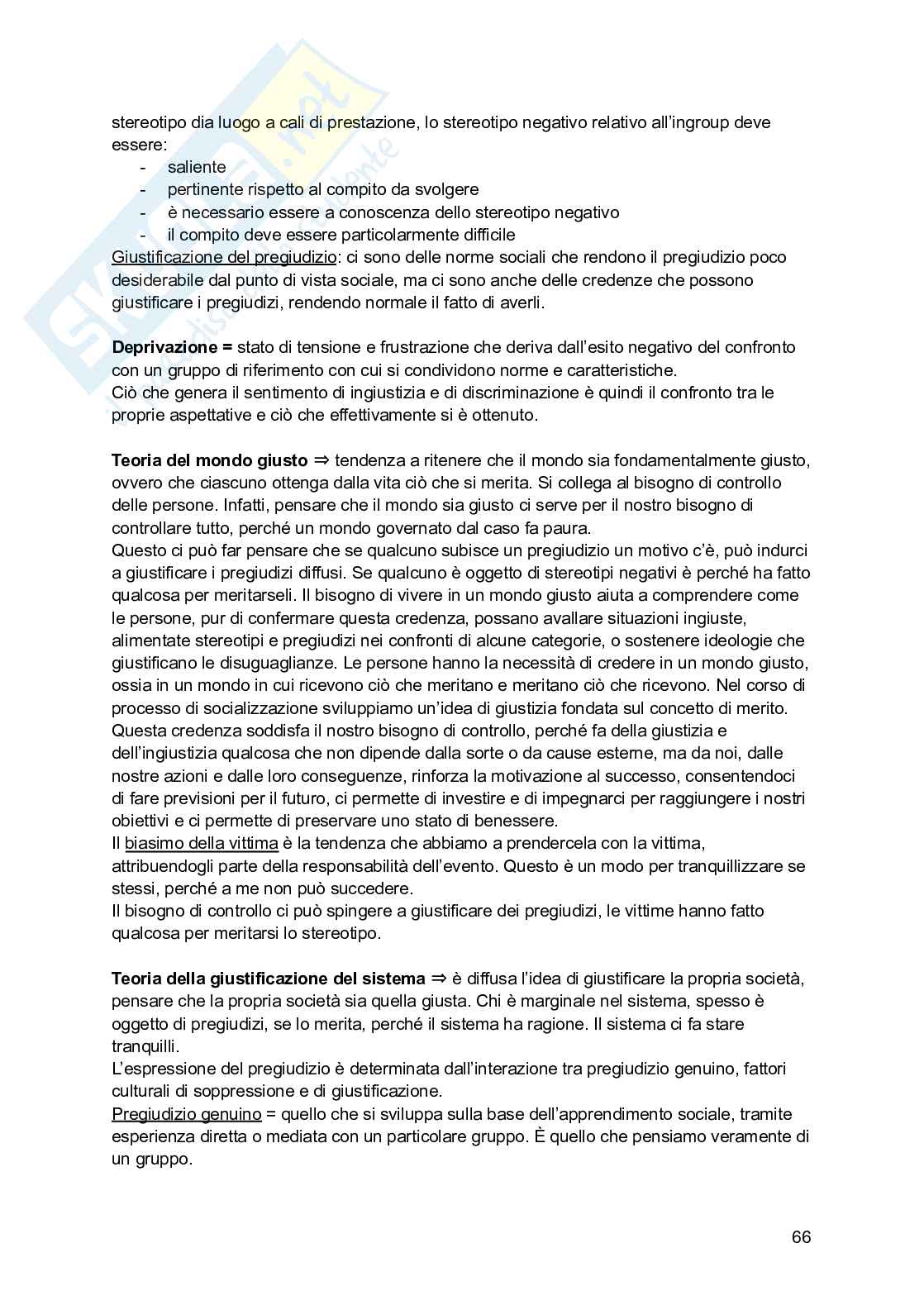 Appunti di Psicologia sociale  Pag. 66