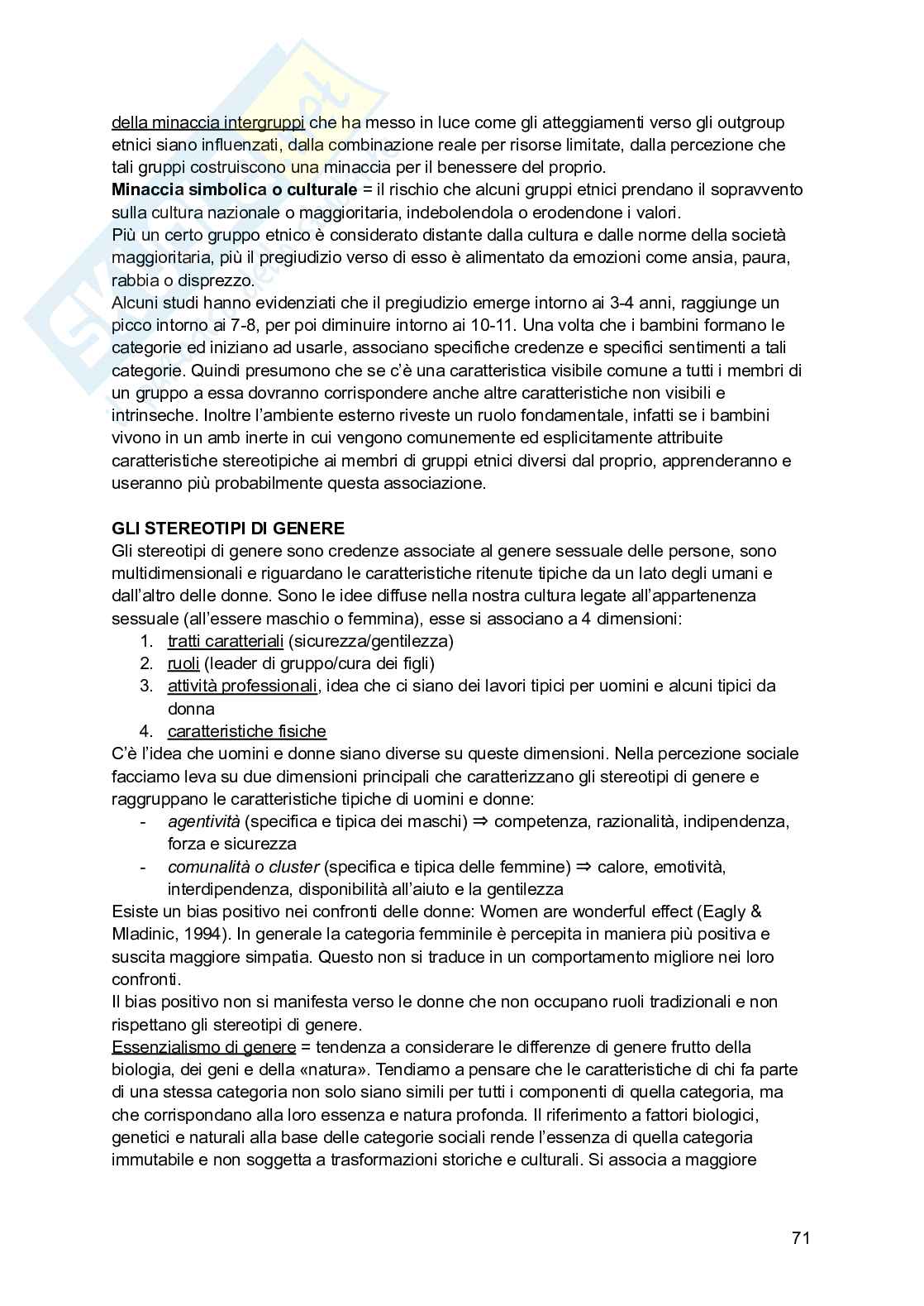 Appunti di Psicologia sociale  Pag. 71