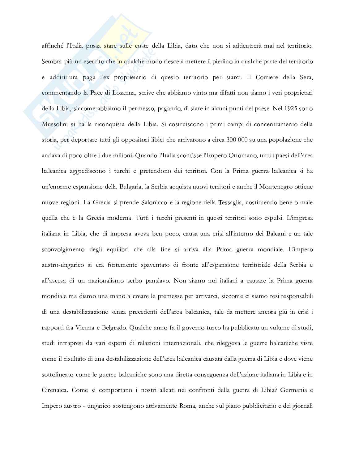 Riassunto esame Storia della politica estera italiana, Prof. Graglia Piero, libro consigliato La politica estera dell'Italia, dallo Stato unitario ai giorni nostri, Mammarella, Cacace Pag. 11
