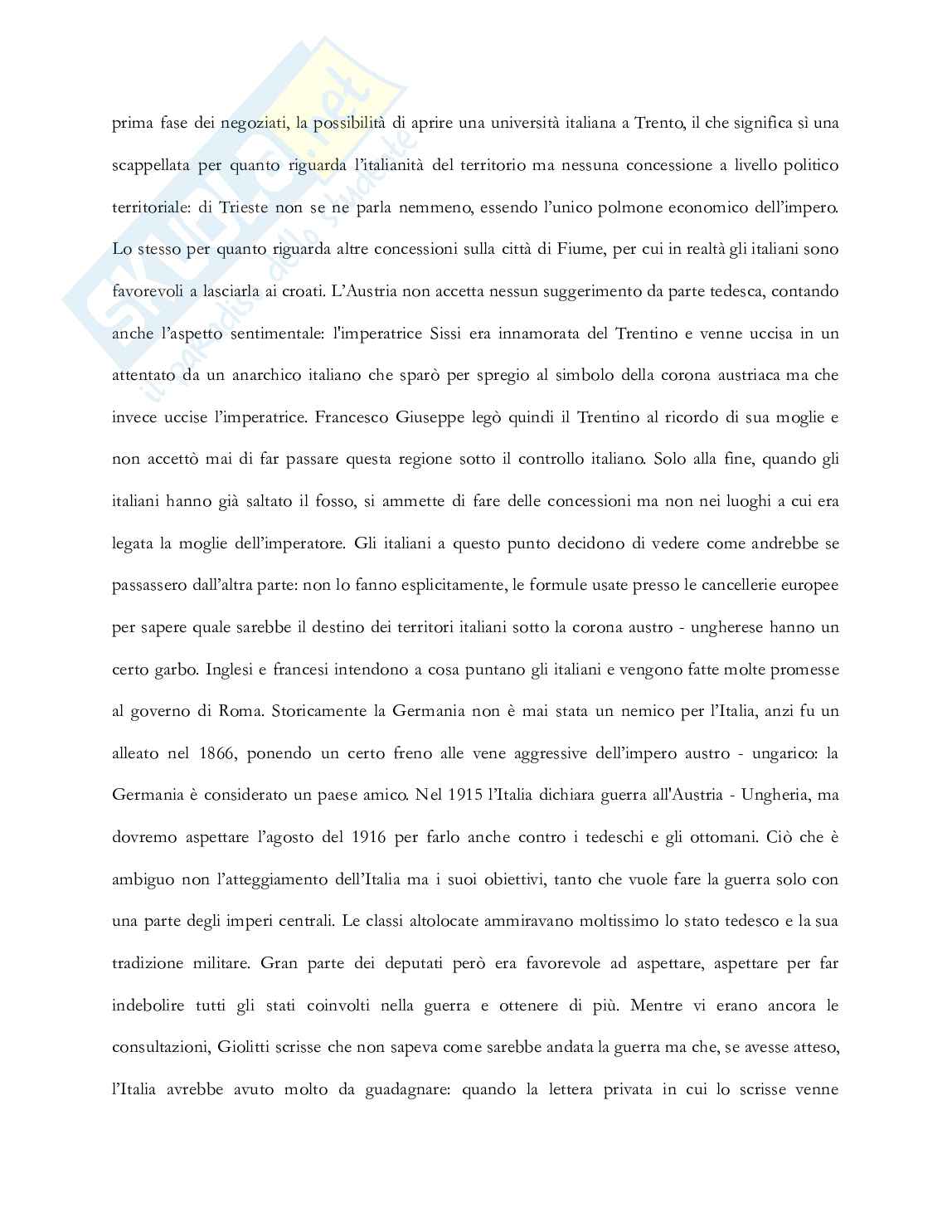 Riassunto esame Storia della politica estera italiana, Prof. Graglia Piero, libro consigliato La politica estera dell'Italia, dallo Stato unitario ai giorni nostri, Mammarella, Cacace Pag. 16