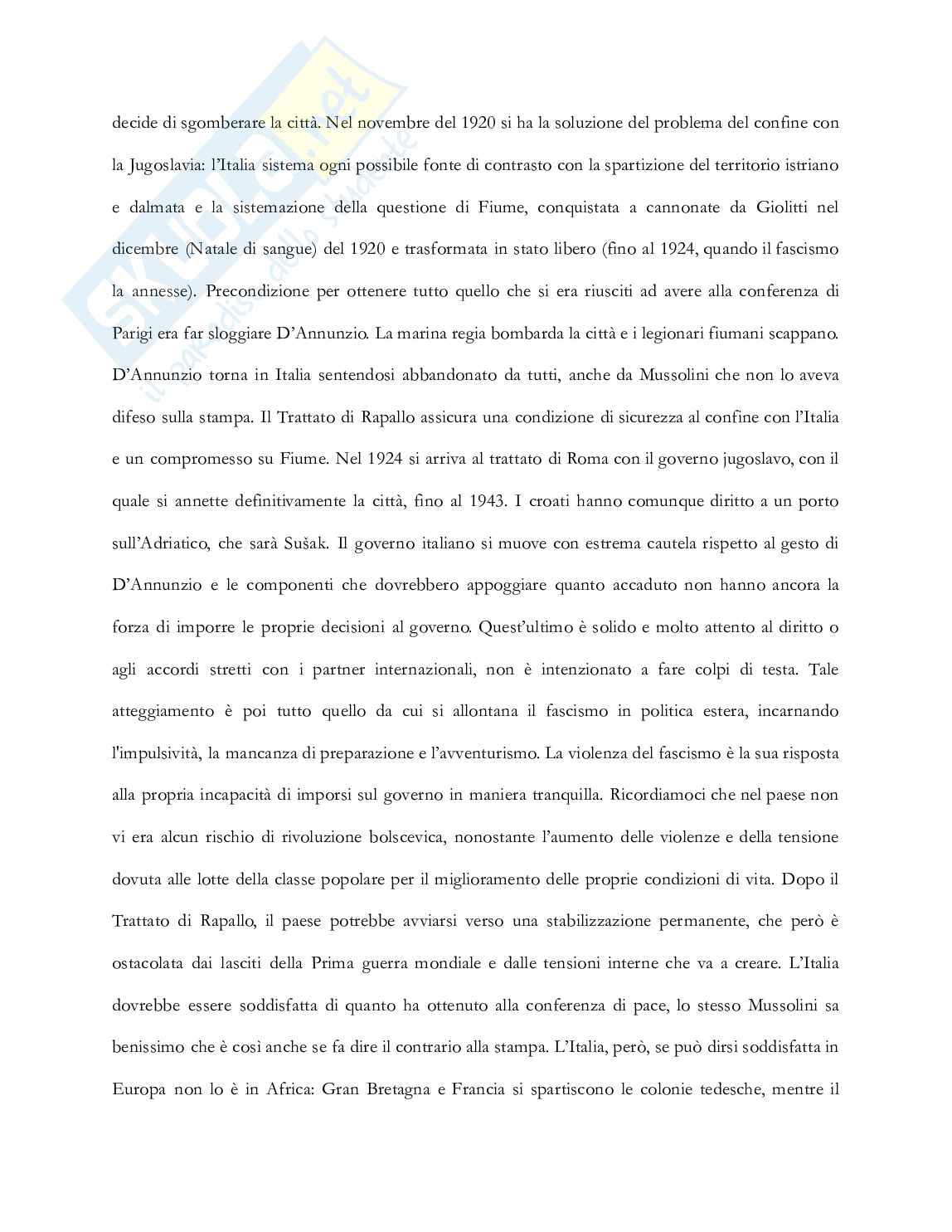 Riassunto esame Storia della politica estera italiana, Prof. Graglia Piero, libro consigliato La politica estera dell'Italia, dallo Stato unitario ai giorni nostri, Mammarella, Cacace Pag. 26