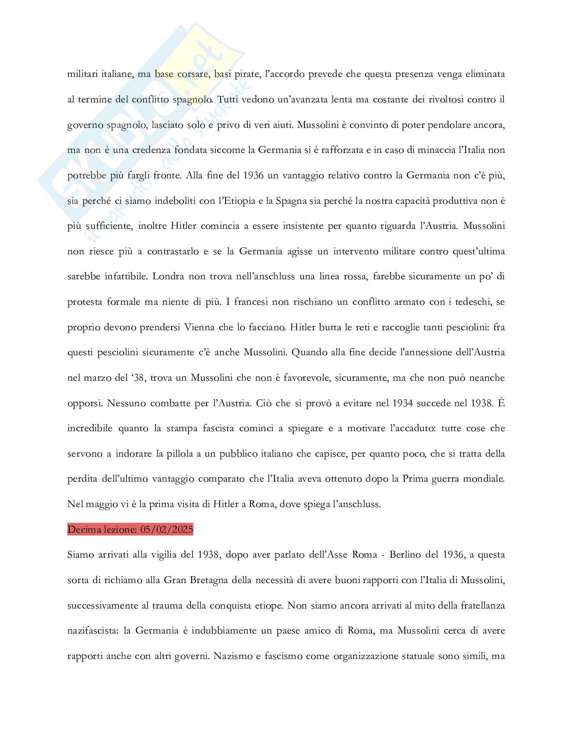 Riassunto esame Storia della politica estera italiana, Prof. Graglia Piero, libro consigliato La politica estera dell'Italia, dallo Stato unitario ai giorni nostri, Mammarella, Cacace Pag. 51