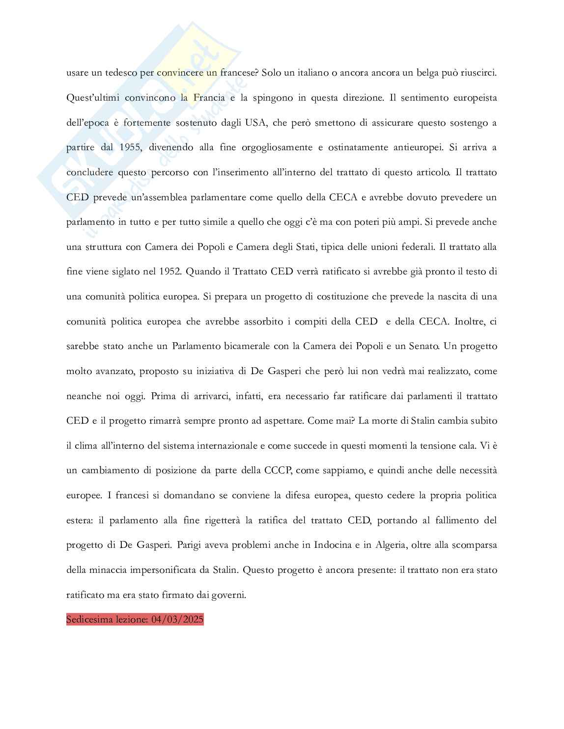 Riassunto esame Storia della politica estera italiana, Prof. Graglia Piero, libro consigliato La politica estera dell'Italia, dallo Stato unitario ai giorni nostri, Mammarella, Cacace Pag. 81