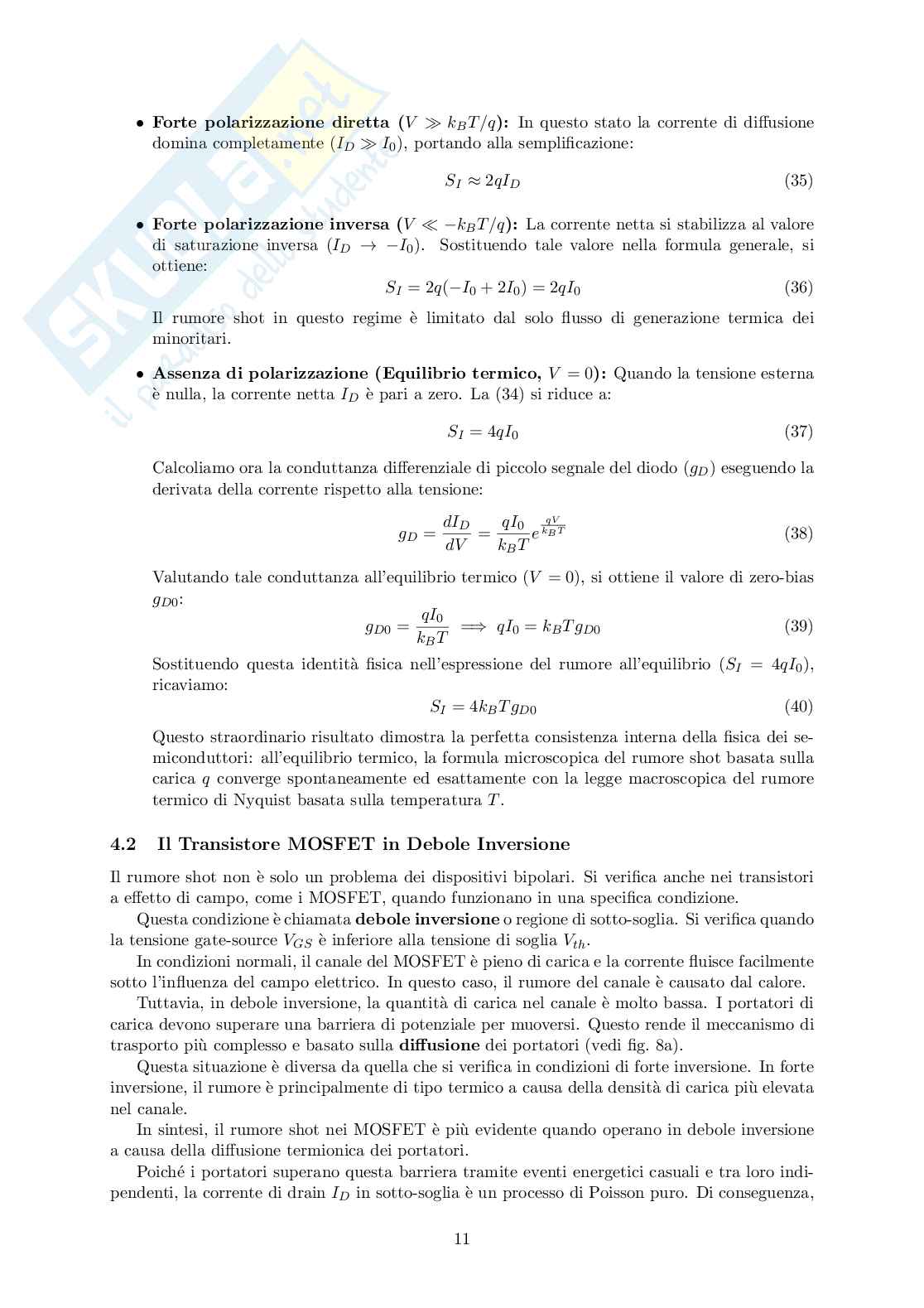 Modelli circuitali del rumore termico e shot Pag. 11